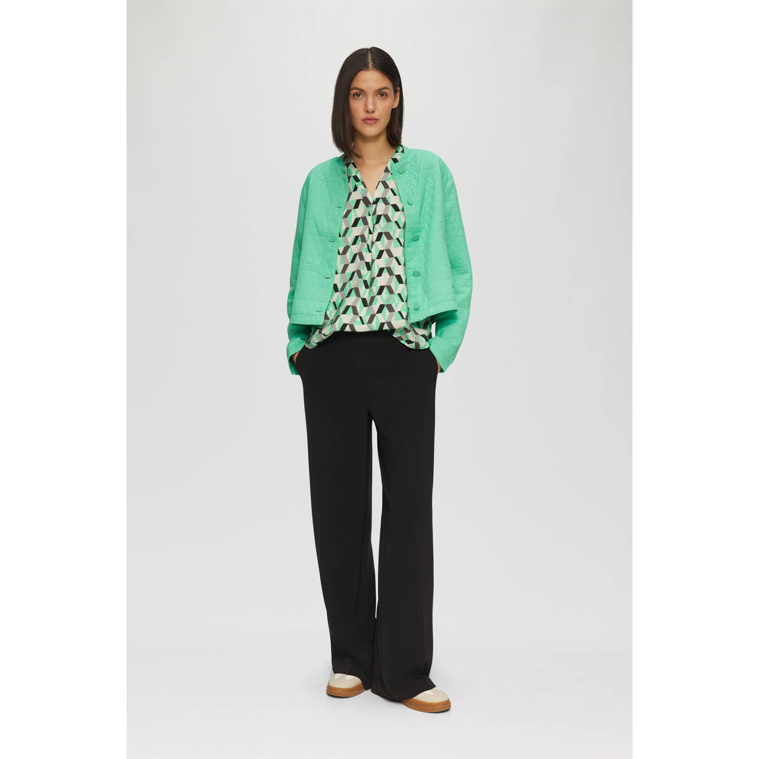 s.Oliver blousetop groen