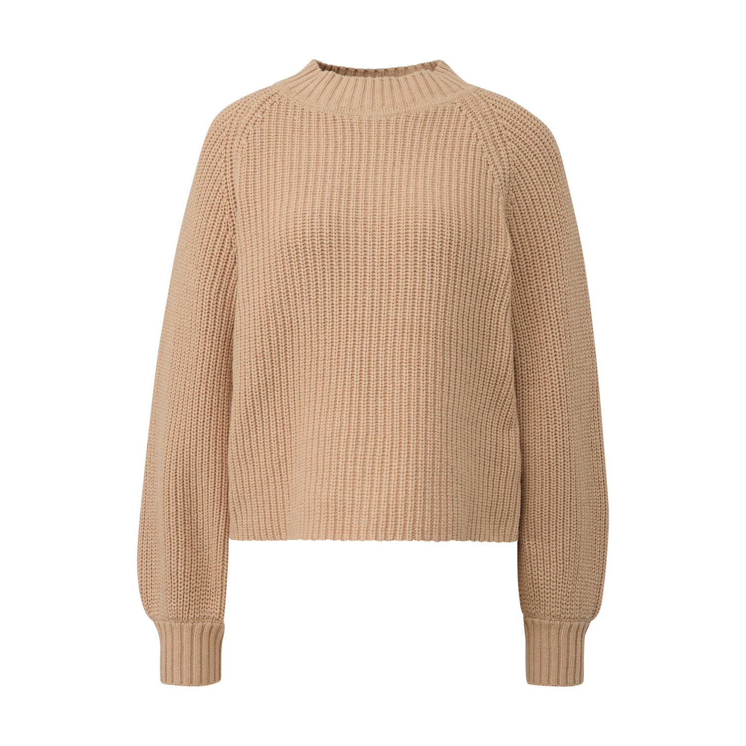 Comma casual identity gebreide trui beige