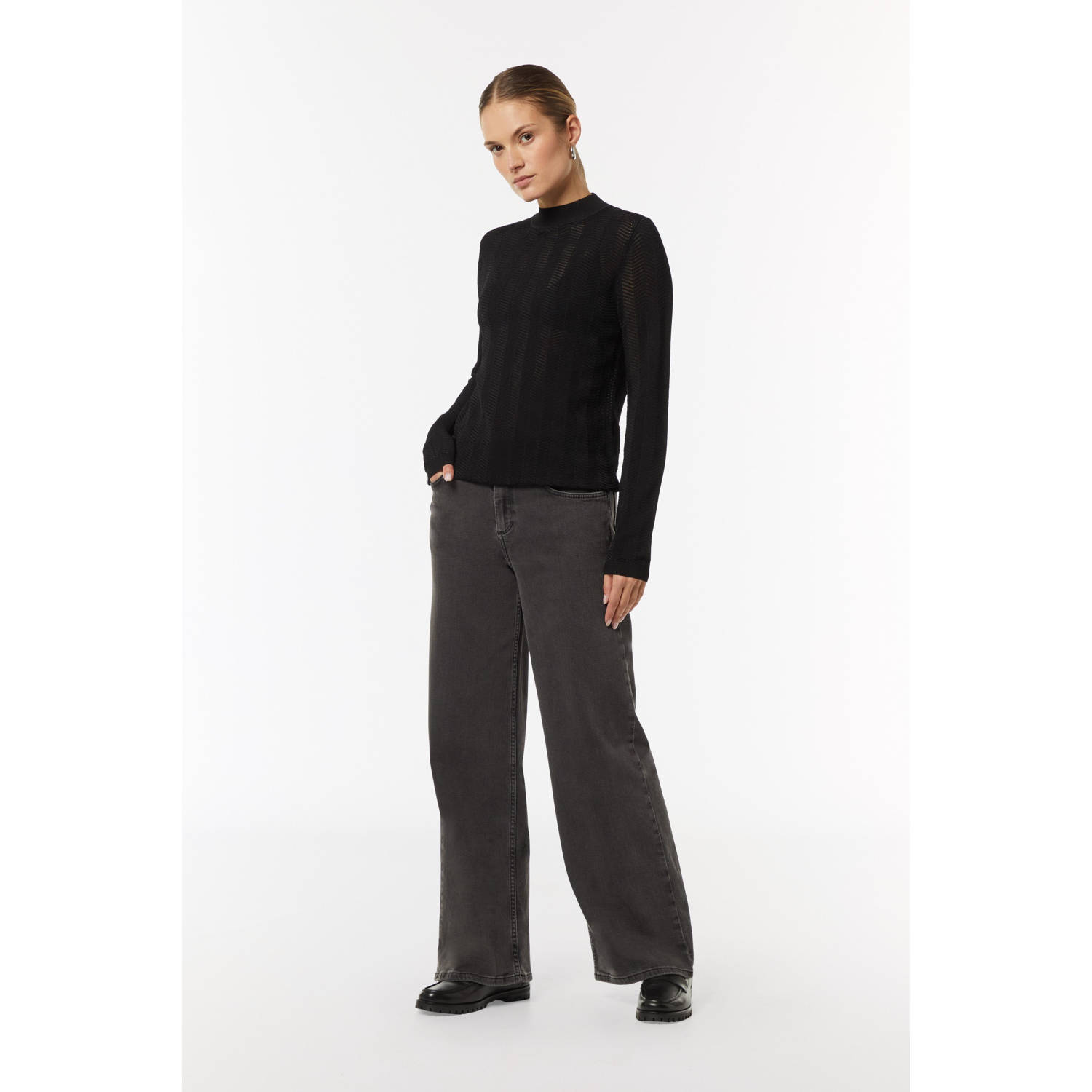 comma pullover zwart