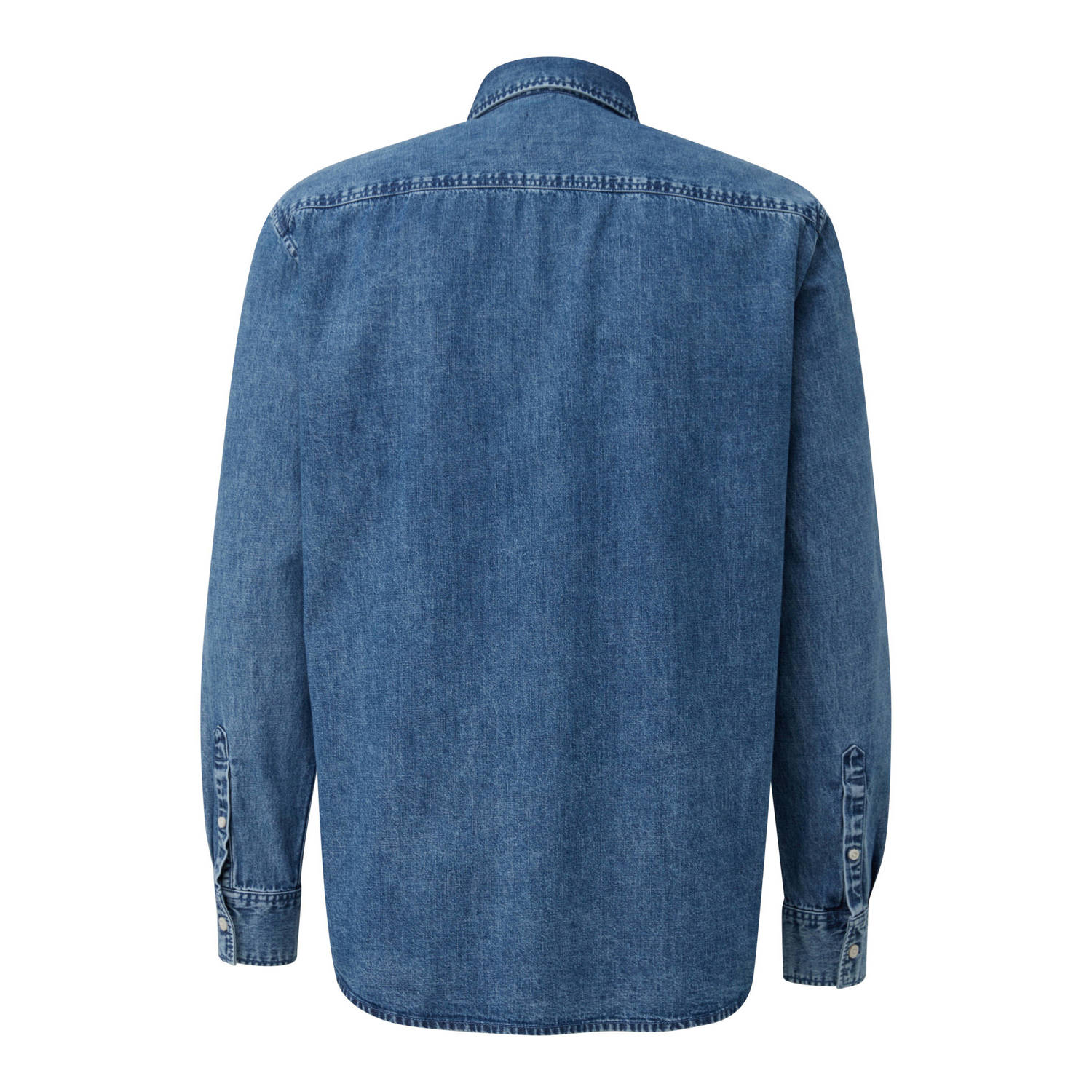 Q S by s.Oliver casual overhemd blauw