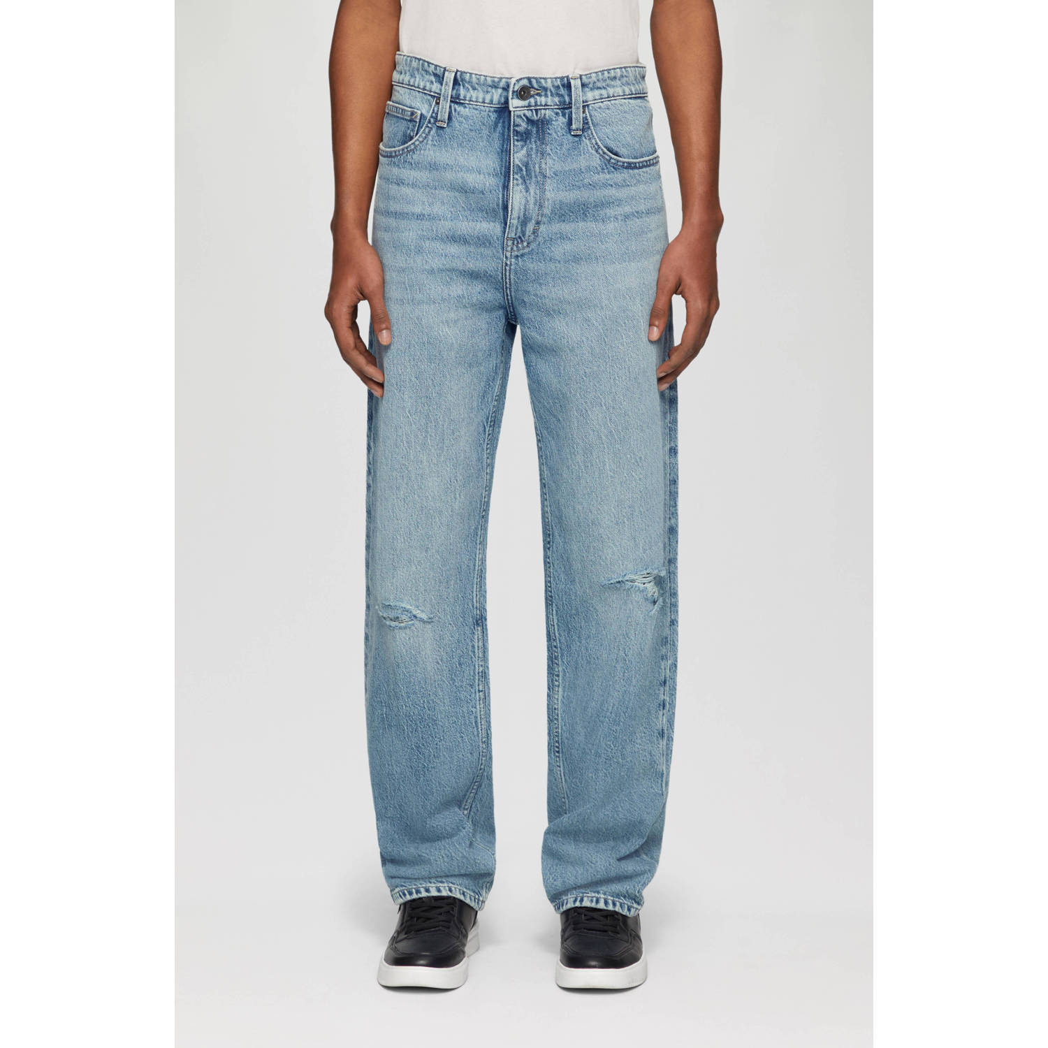 Q S by s.Oliver loose fit jeans light blue denim