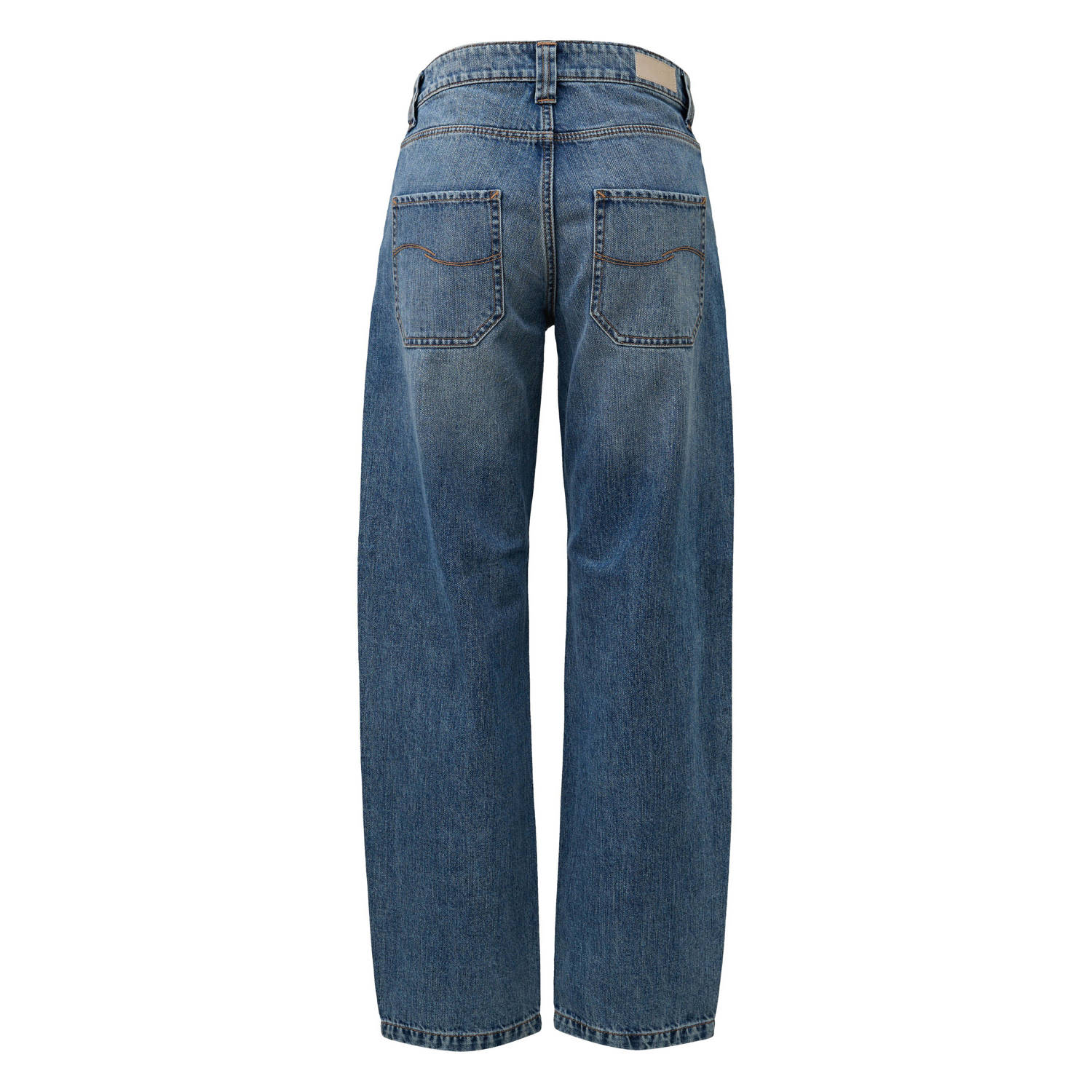 Q S by s.Oliver regular wide leg jeans blauw