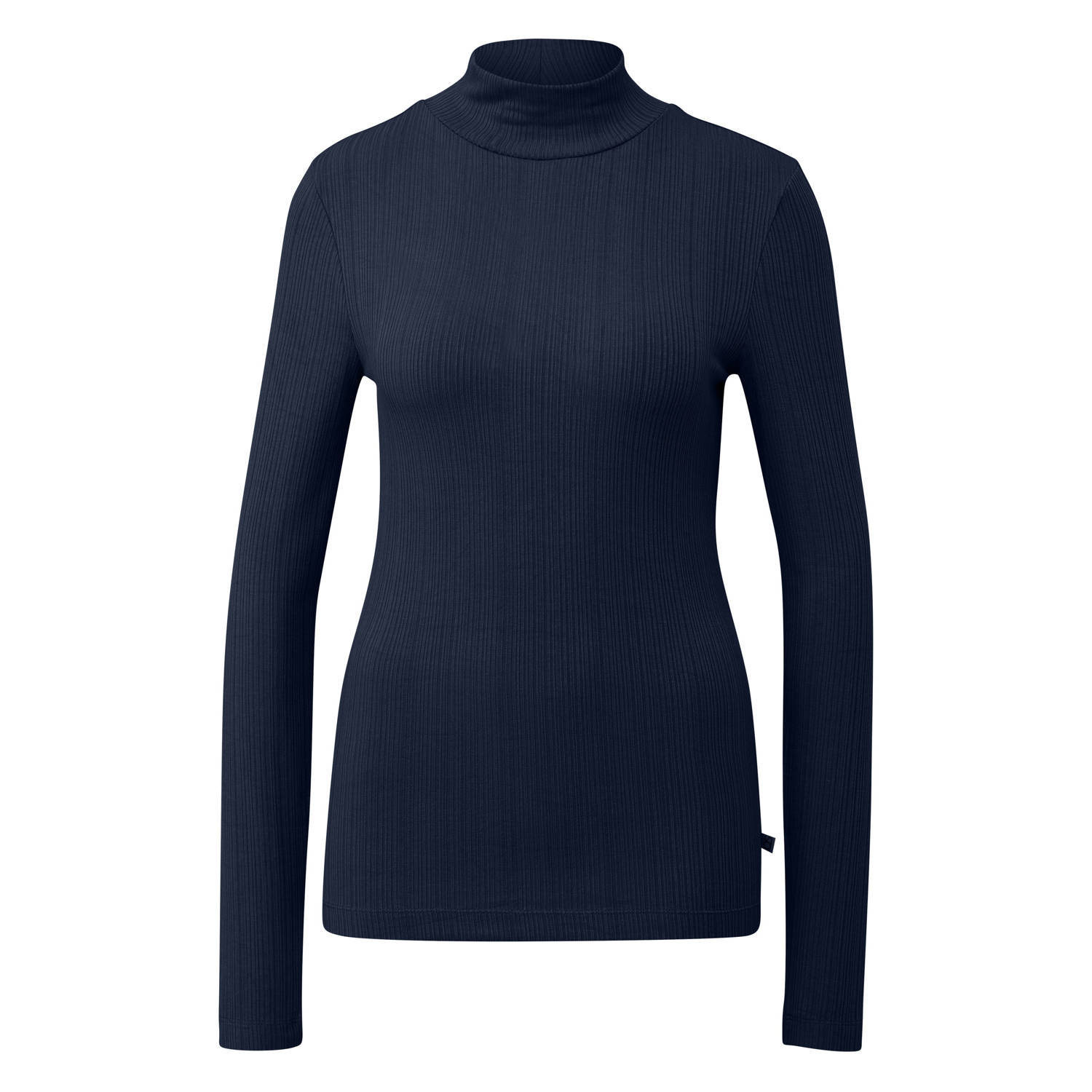 QS Shirt met lange mouwen en opstaande kraag