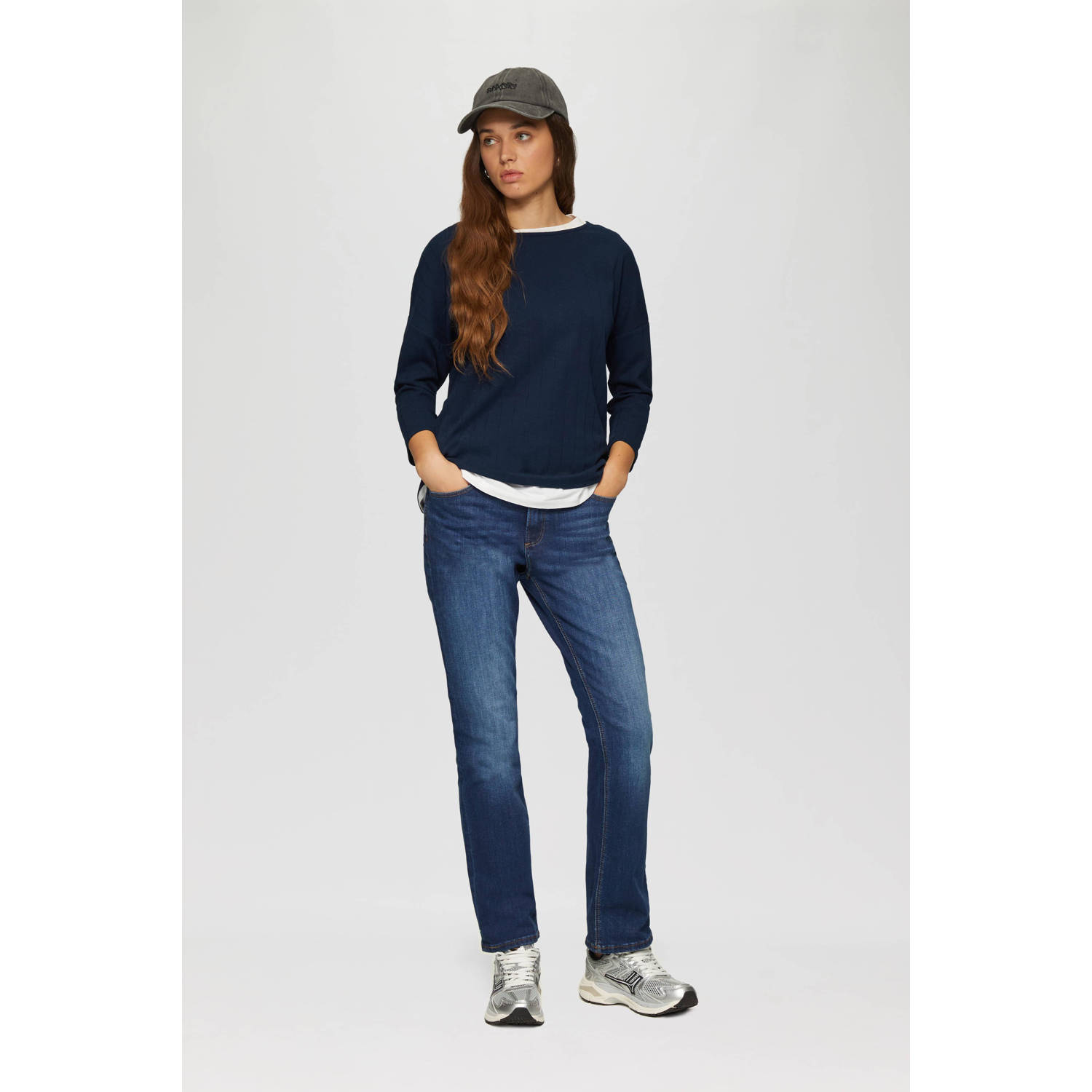 Q S by s.Oliver top donkerblauw
