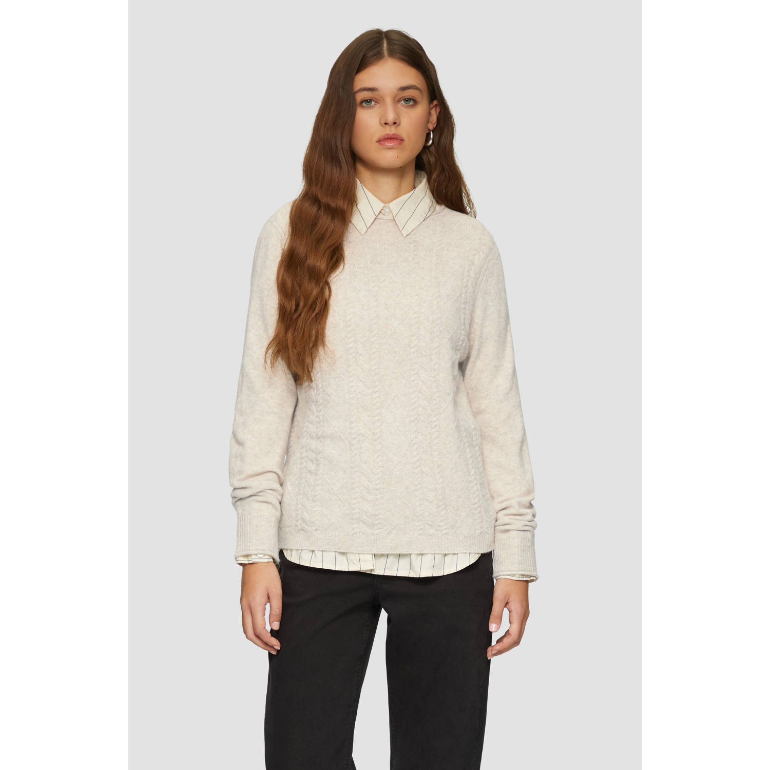 Q S by s.Oliver trui beige