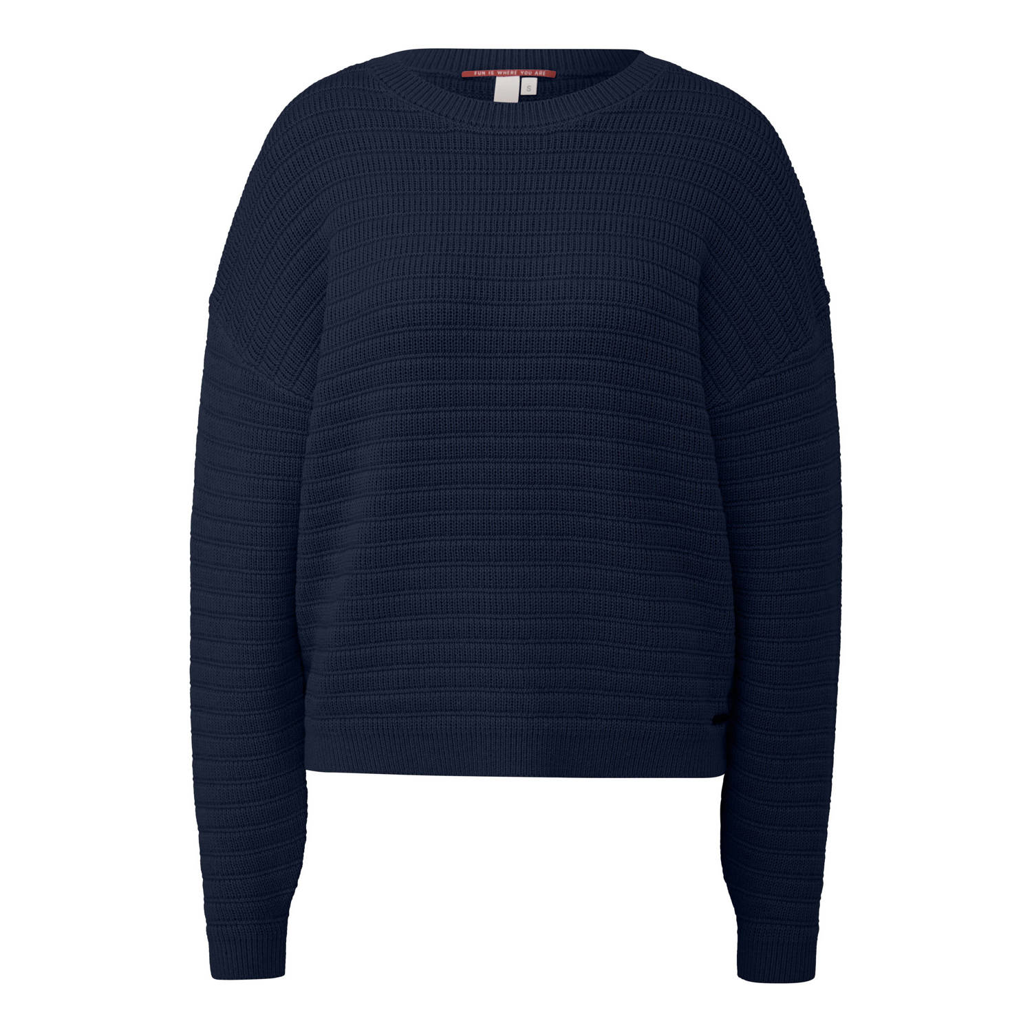 QS Gebreide pullover met ronde hals