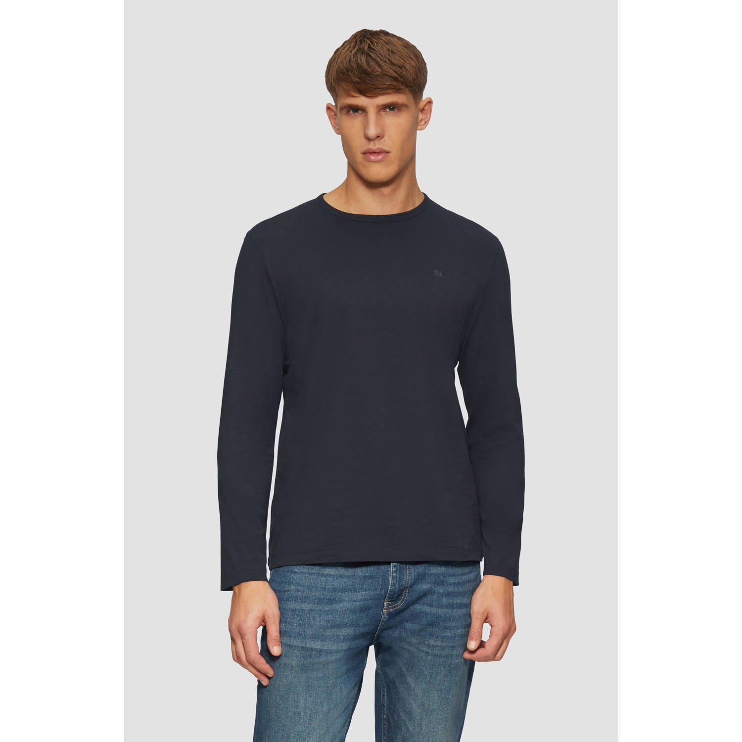 S.Oliver RED LABEL Regular fit shirt met lange mouwen van puur katoen
