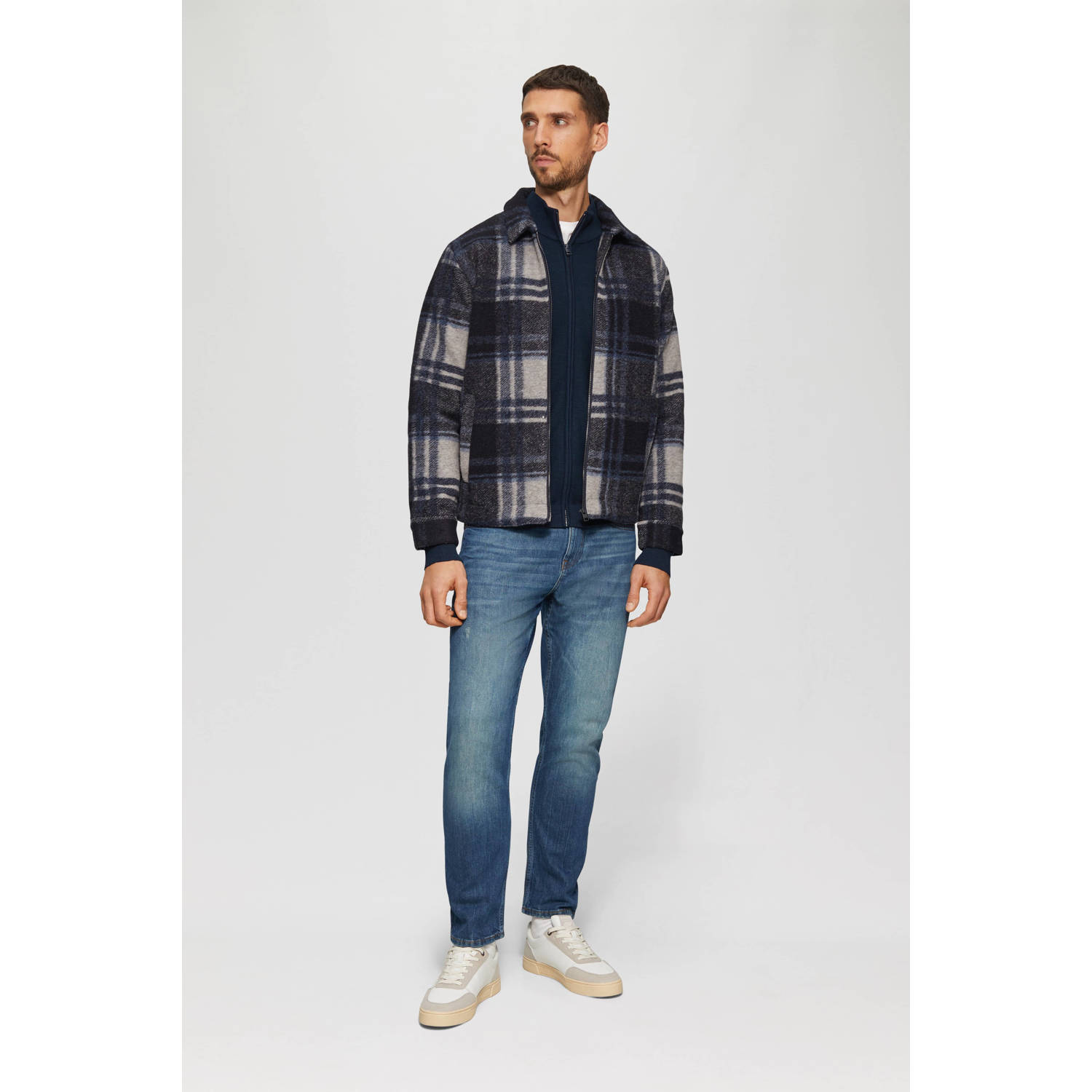 s.Oliver sweatvest donkerblauw