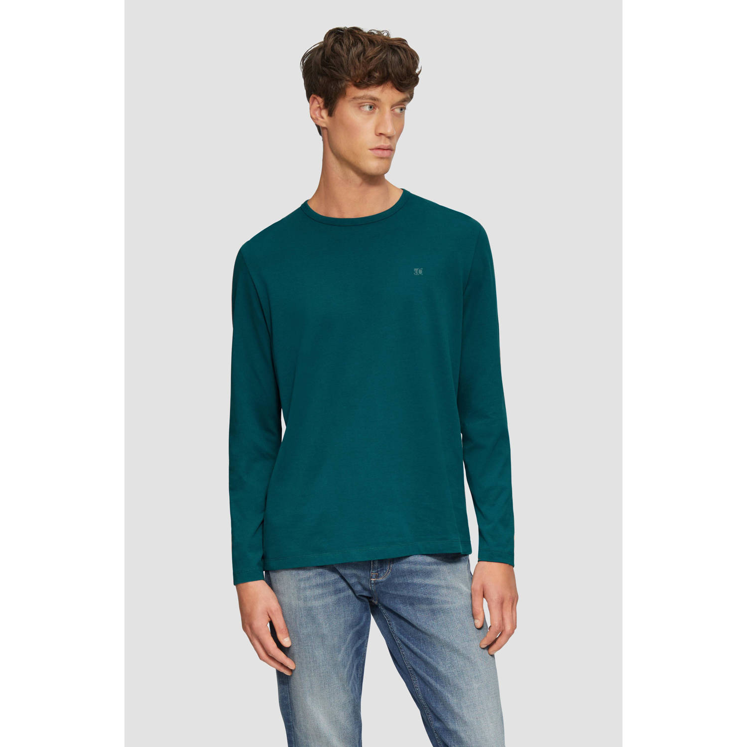 S.Oliver RED LABEL Regular fit shirt met lange mouwen van puur katoen