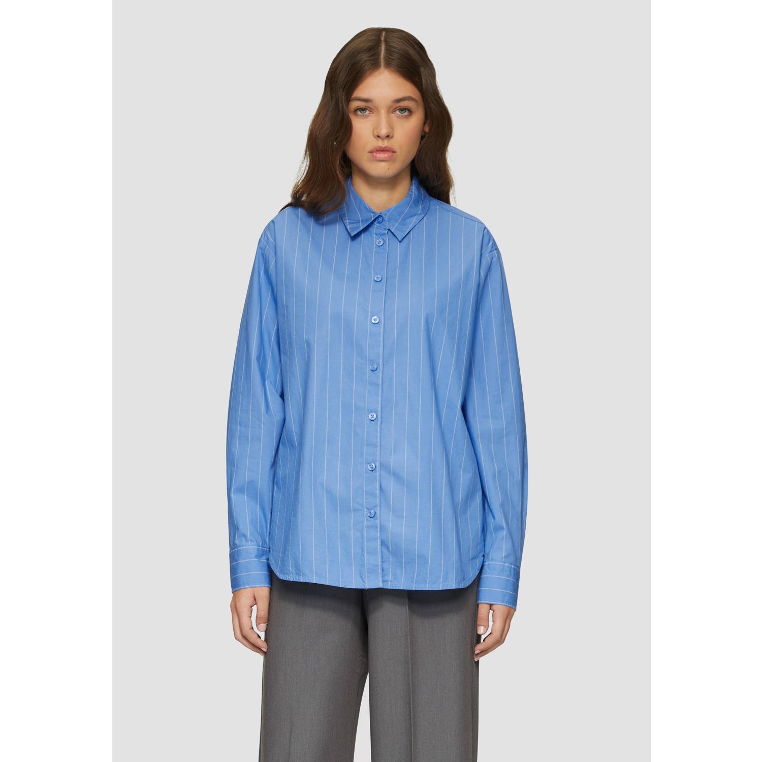 Q S by s.Oliver blouse lichtblauw