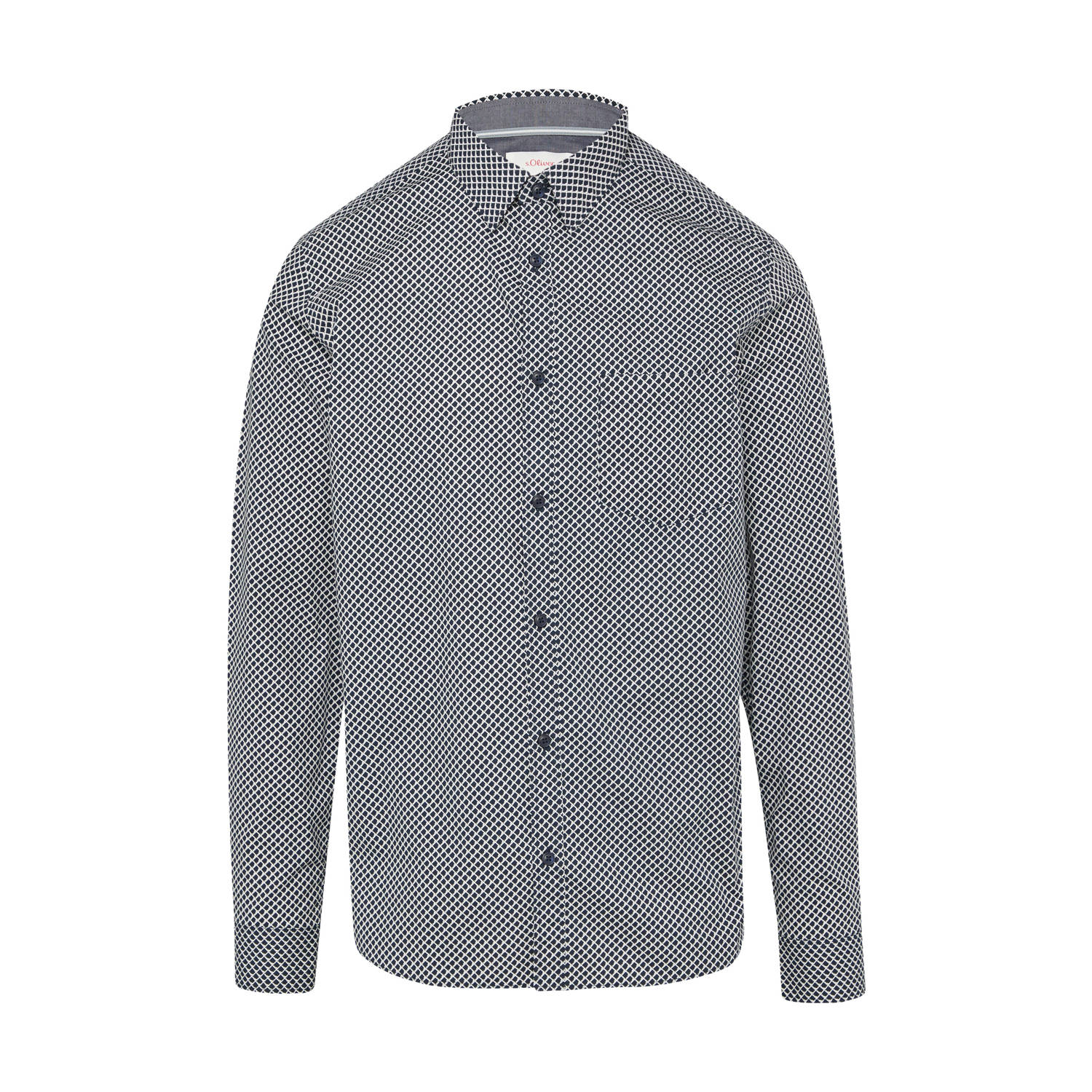 s.Oliver casual overhemd donkerblauw
