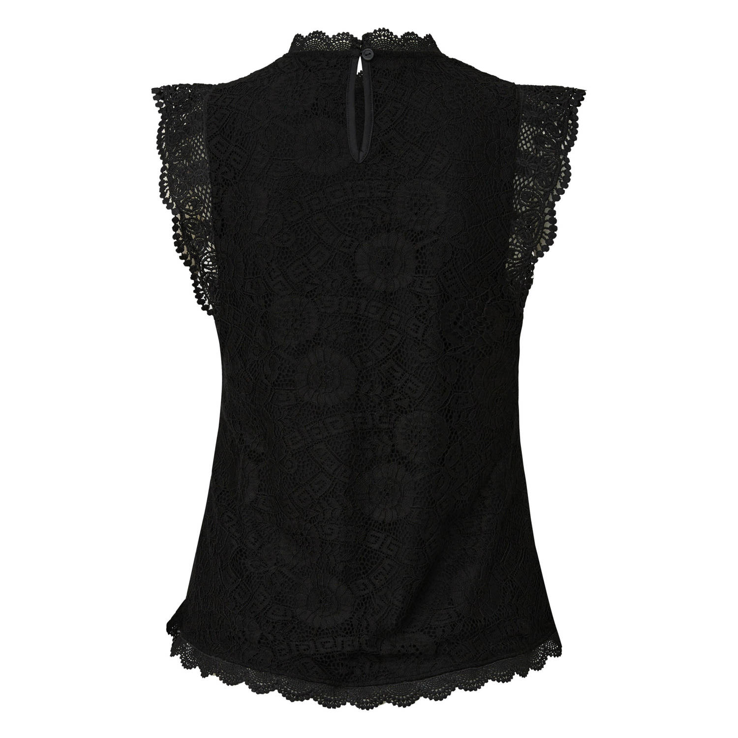 Q S by s.Oliver top met kant zwart