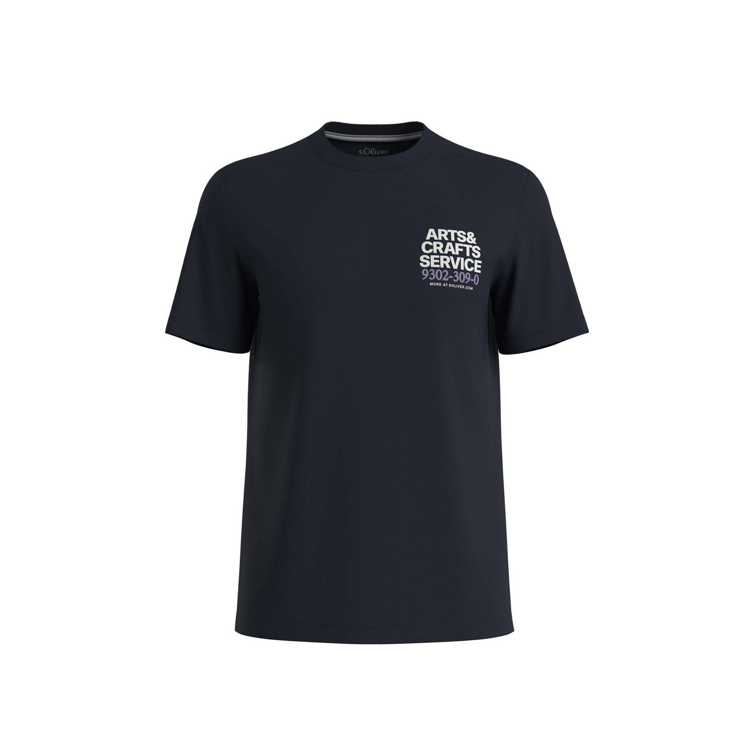 S.Oliver Big Size T-shirt donkerblauw