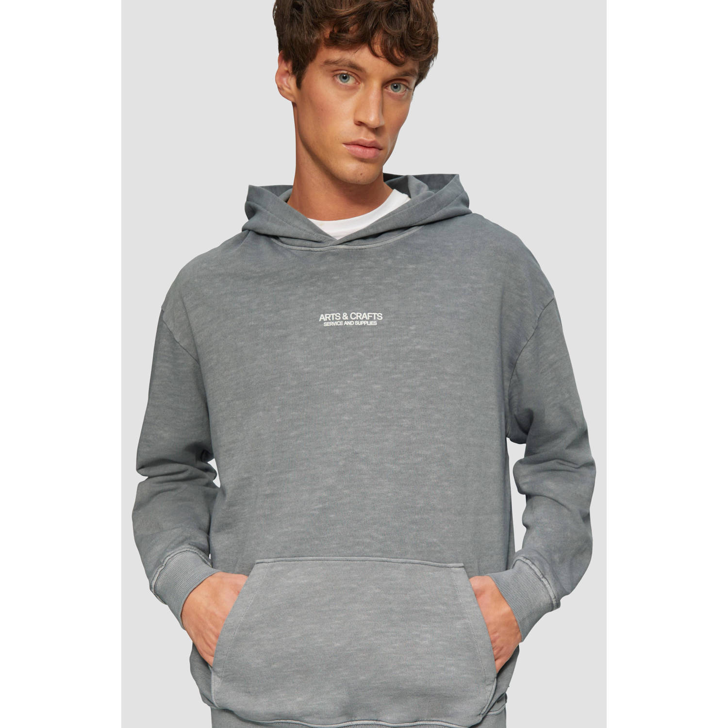 s.Oliver hoodie lichtgrijs