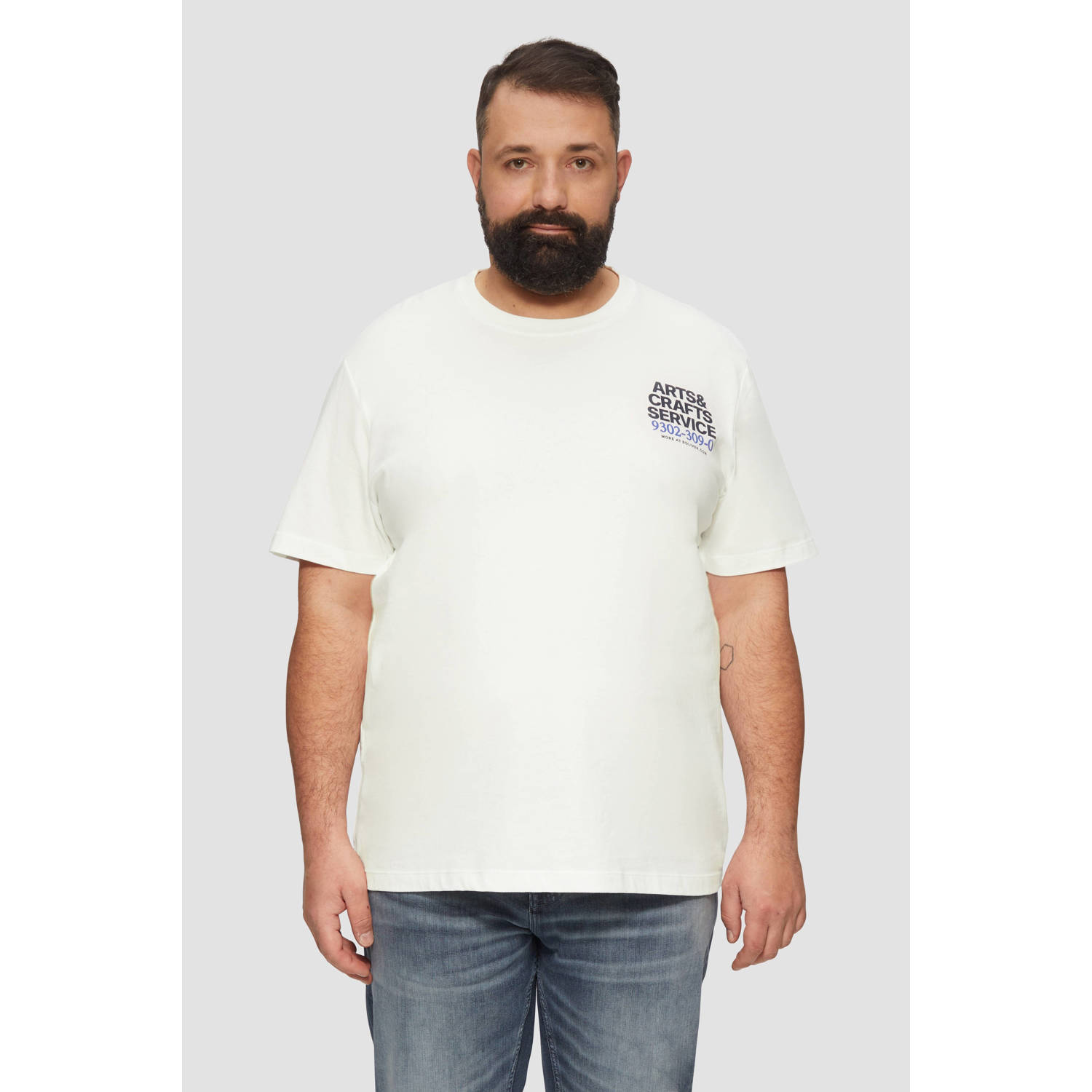 s.Oliver Big Size T-shirt wit