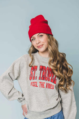sweater grijs melange
