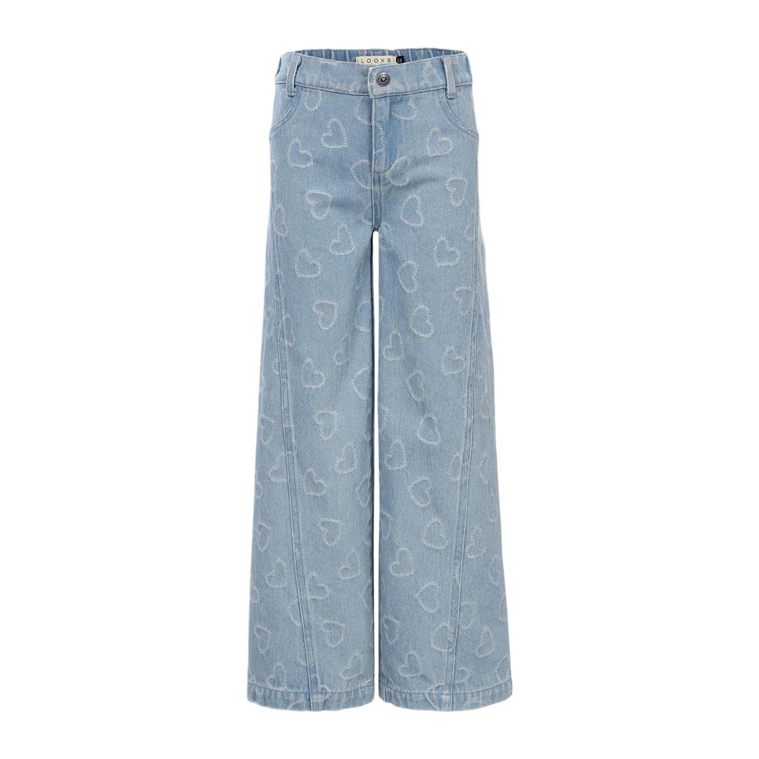 LOOXS little wide leg regular waist jeans blauw