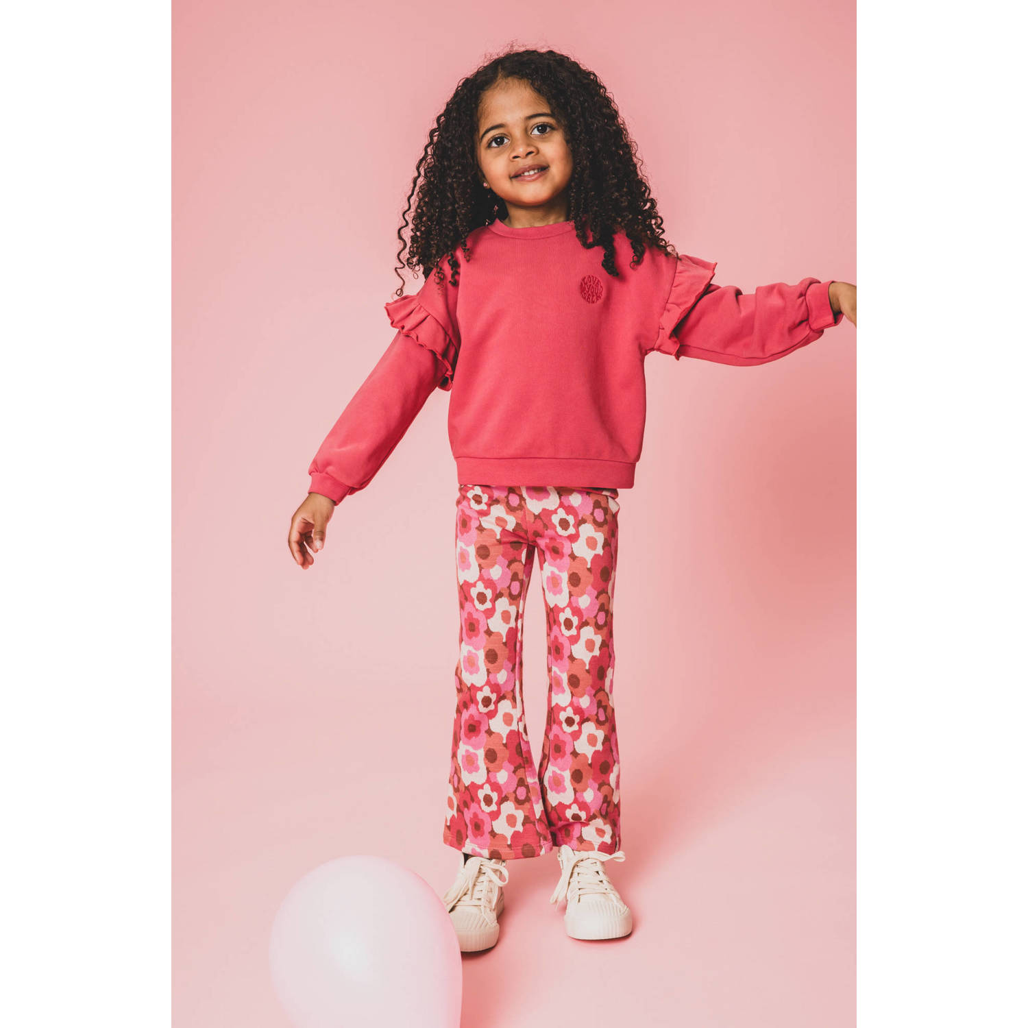 LOOXS little flared broek roze