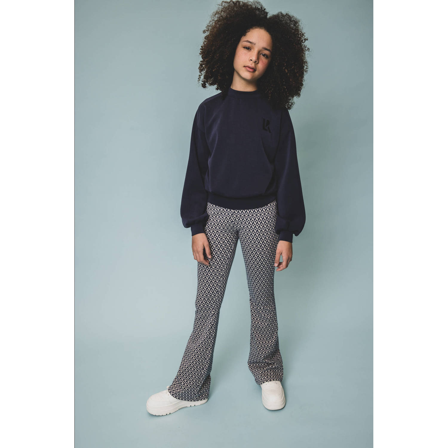 LOOXS 10sixteen flared broek blauw