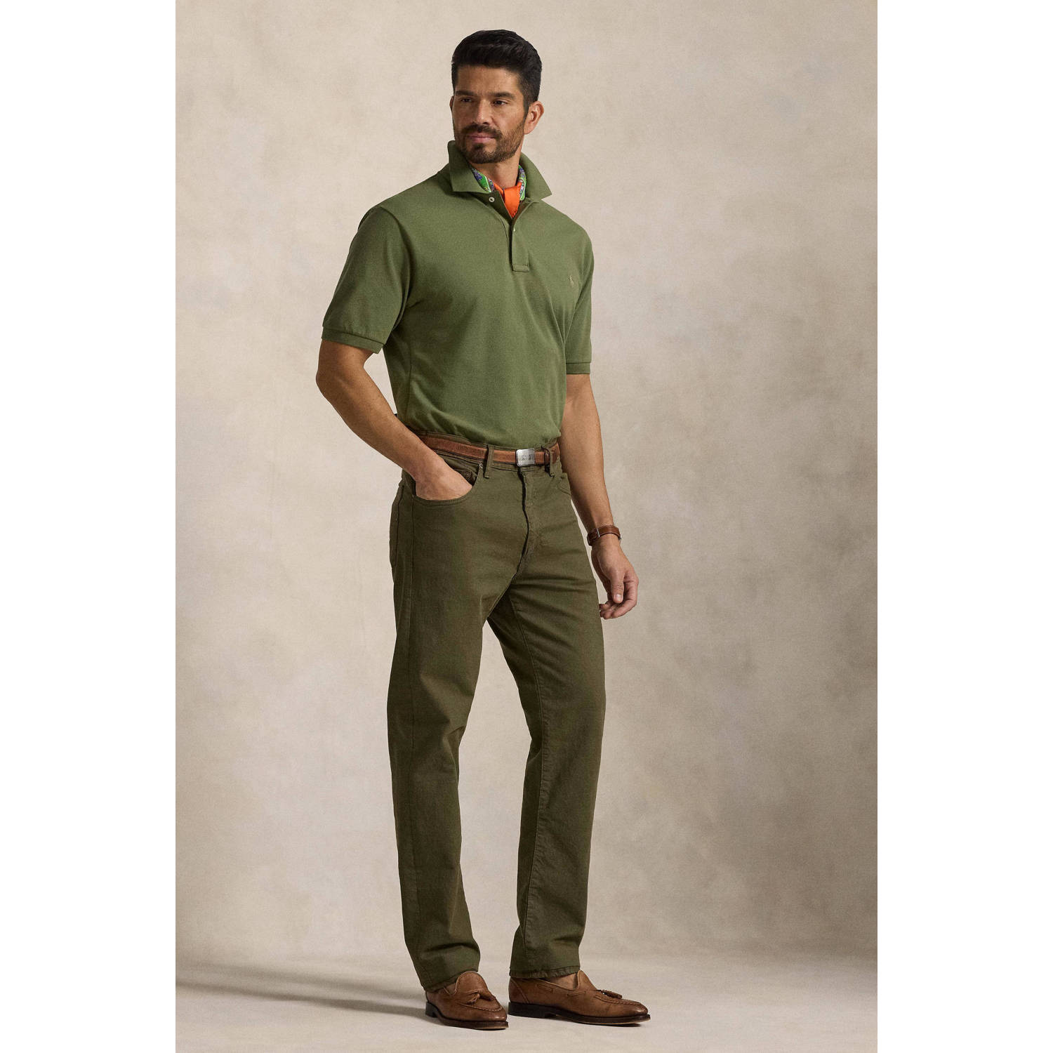 POLO Ralph Lauren Big & Tall regular polo olijfgroen