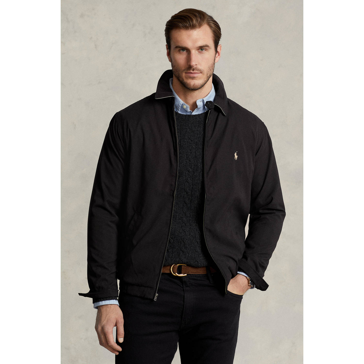 POLO Ralph Lauren Big & Tall tussenjas zwart