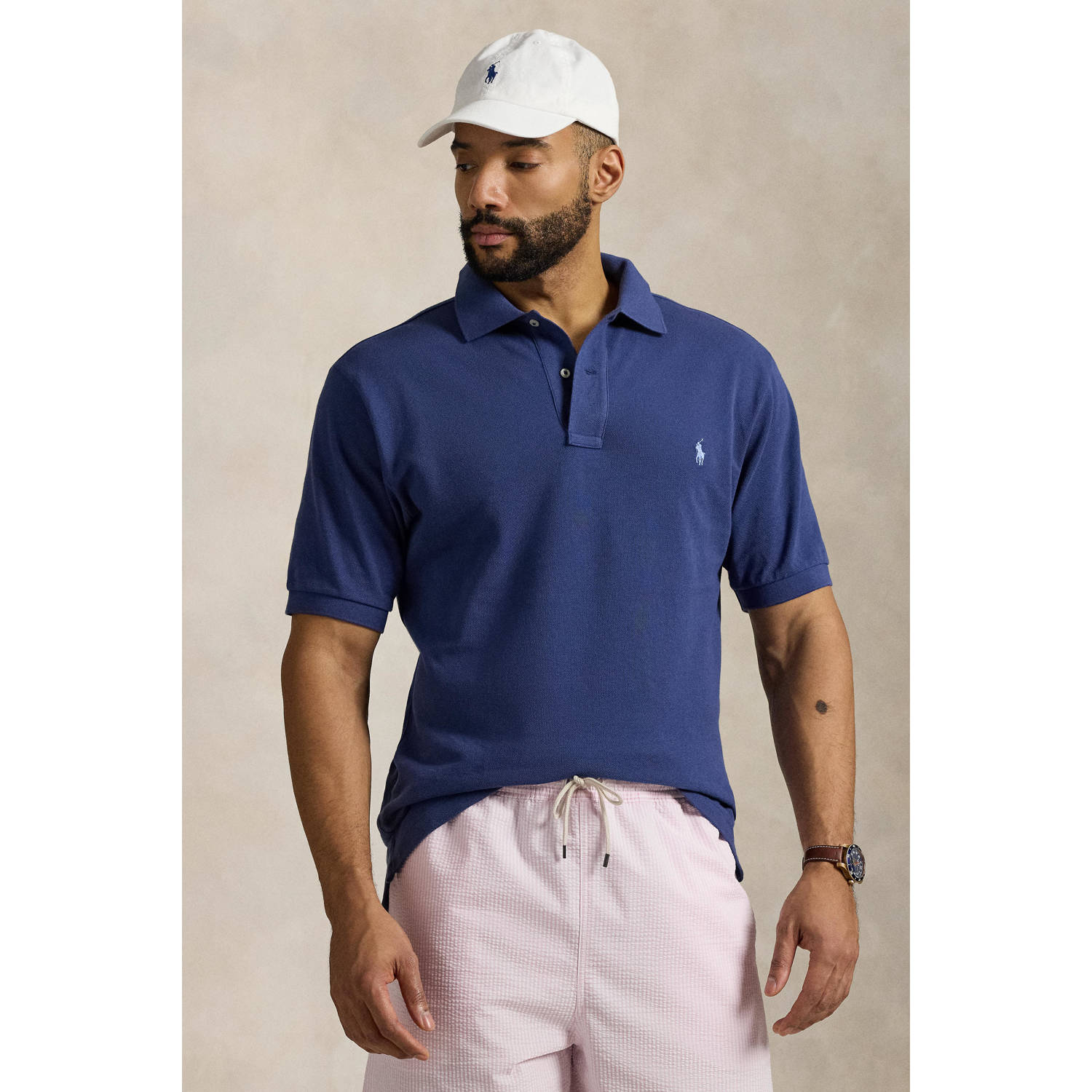 POLO Ralph Lauren Big & Tall regular polo donkerblauw