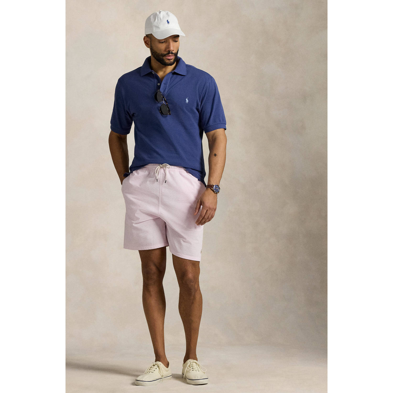 POLO Ralph Lauren Big & Tall regular polo donkerblauw