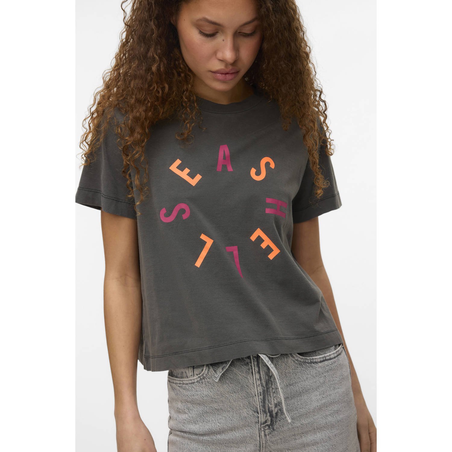 VERO MODA T-shirt antraciet