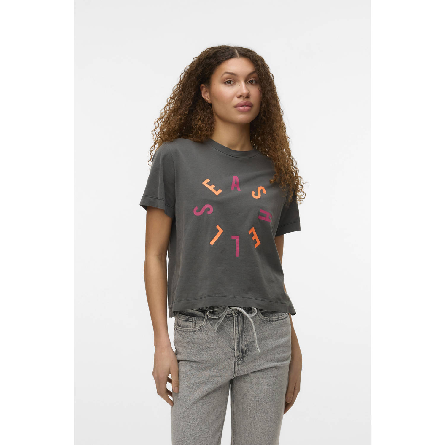 VERO MODA T-shirt antraciet