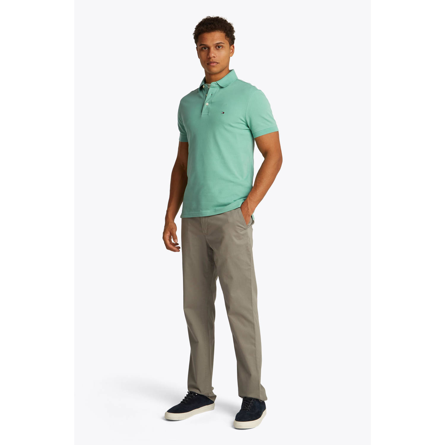 Tommy Hilfiger slim fit polo 1985 groen