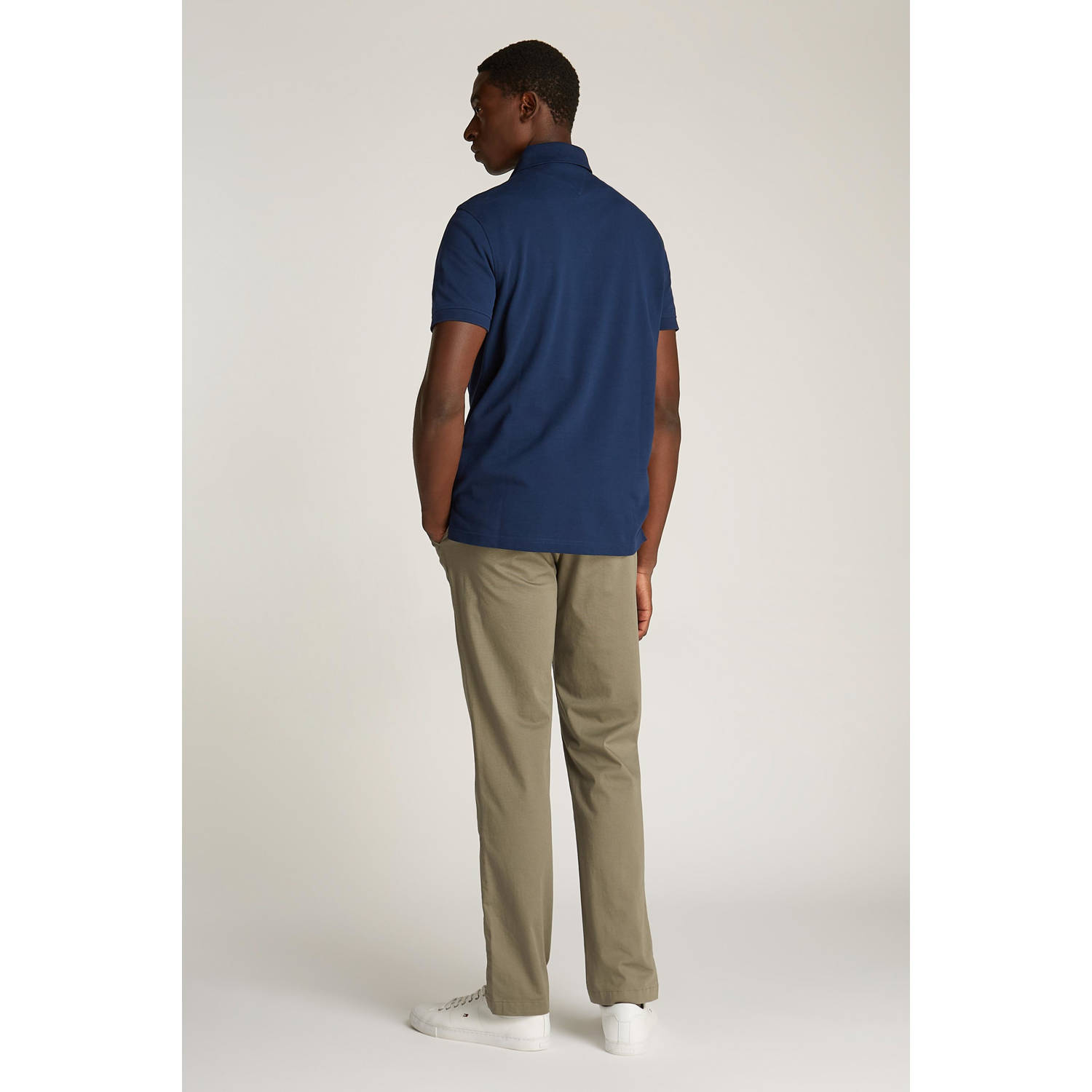 Tommy Hilfiger regular fit polo 1985 donkerblauw