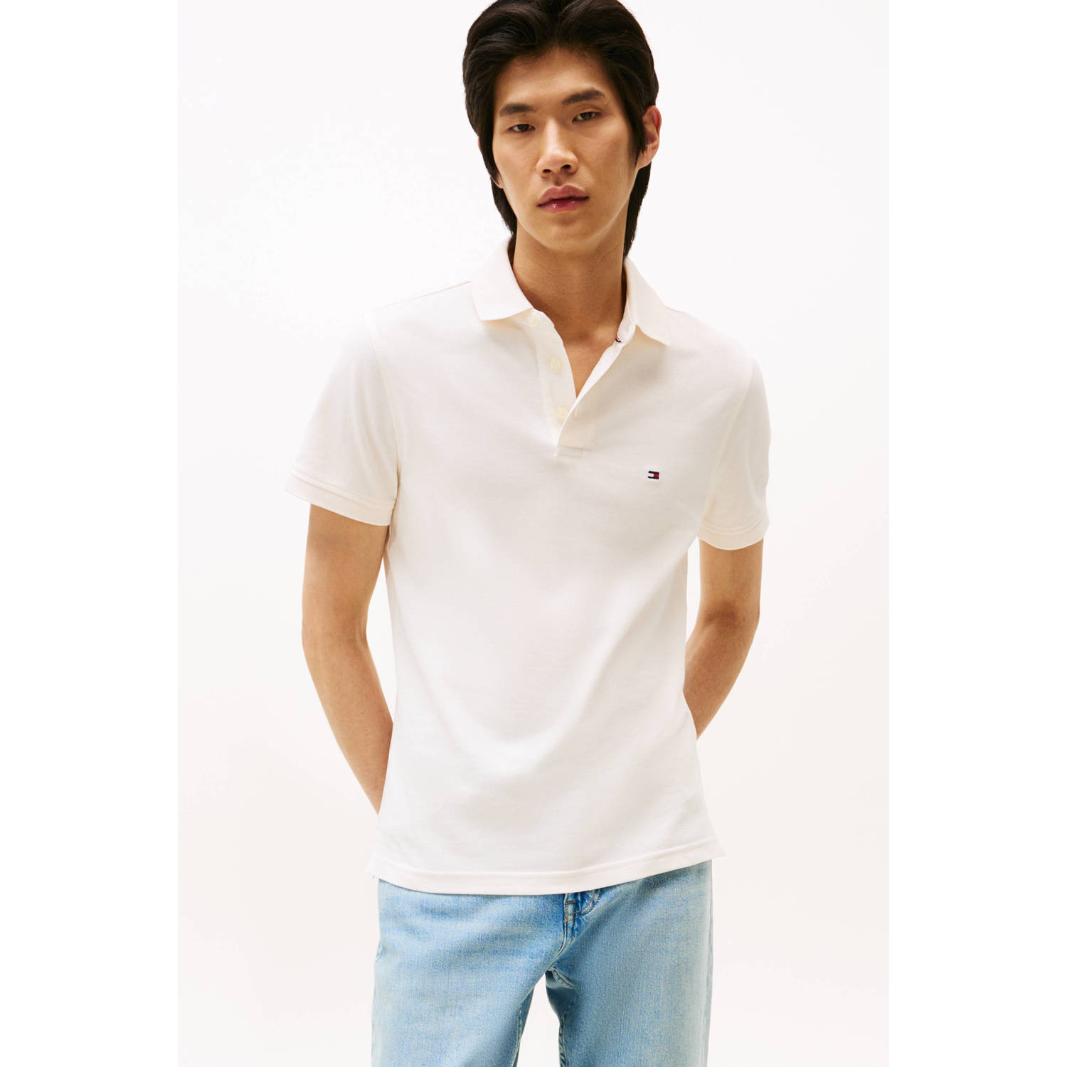 Tommy Hilfiger slim fit polo 1985 ecru