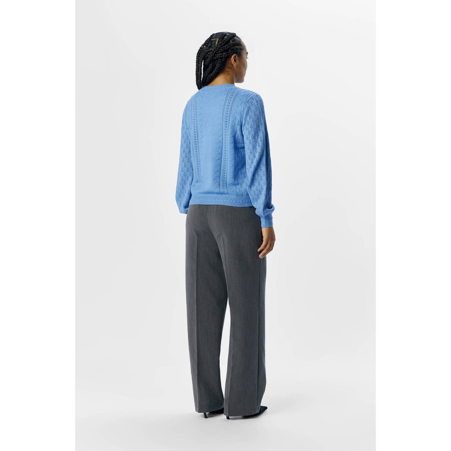 OBJECT gebreide trui blauw