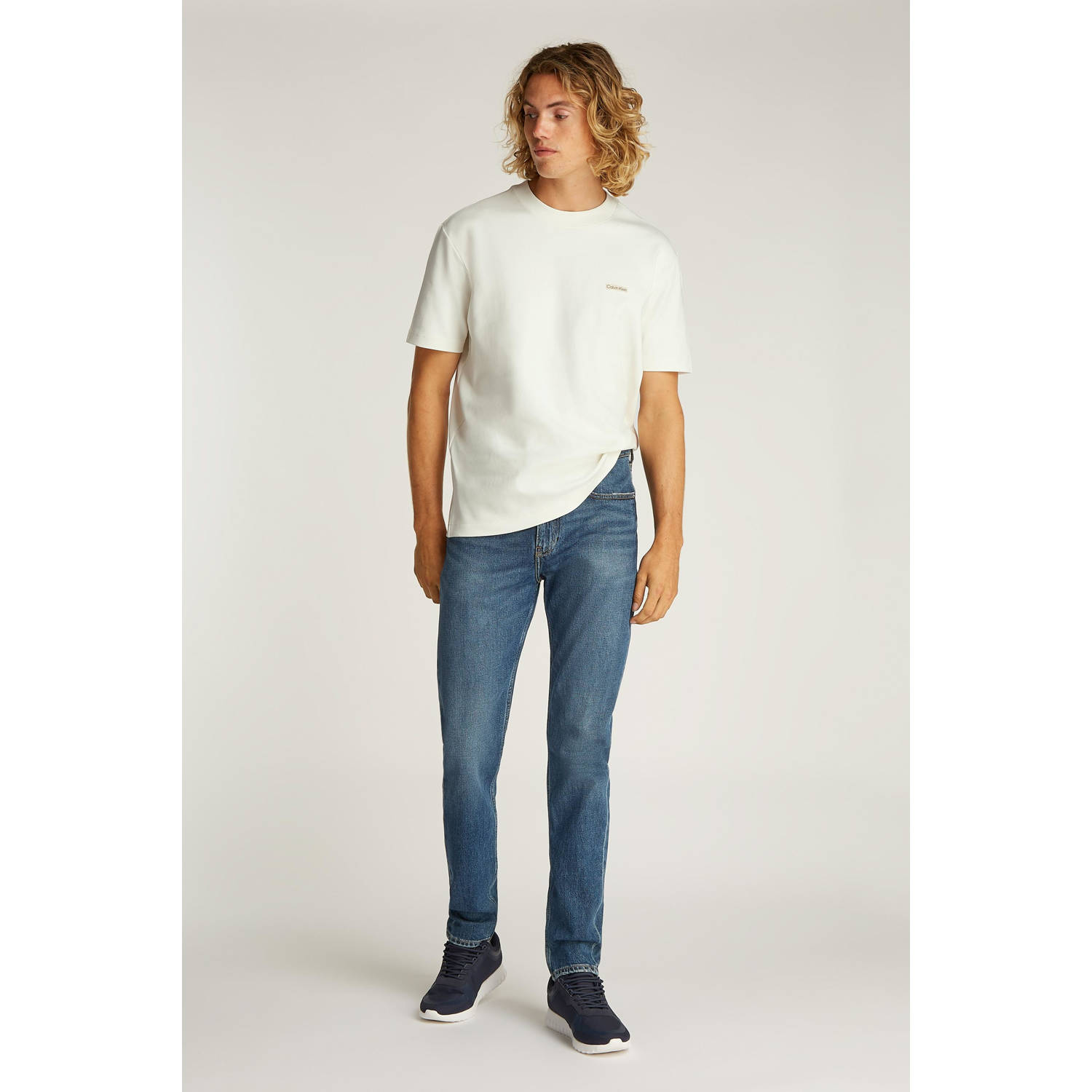 CALVIN KLEIN JEANS T-shirt ecru