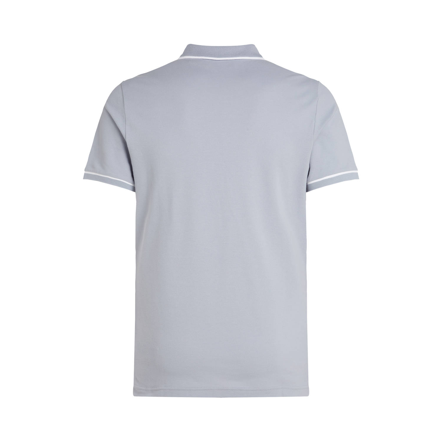 CALVIN KLEIN JEANS slim polo grijsblauw