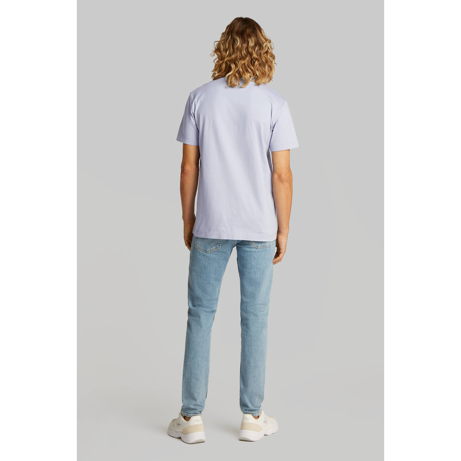 CALVIN KLEIN JEANS T-shirt lichtblauw