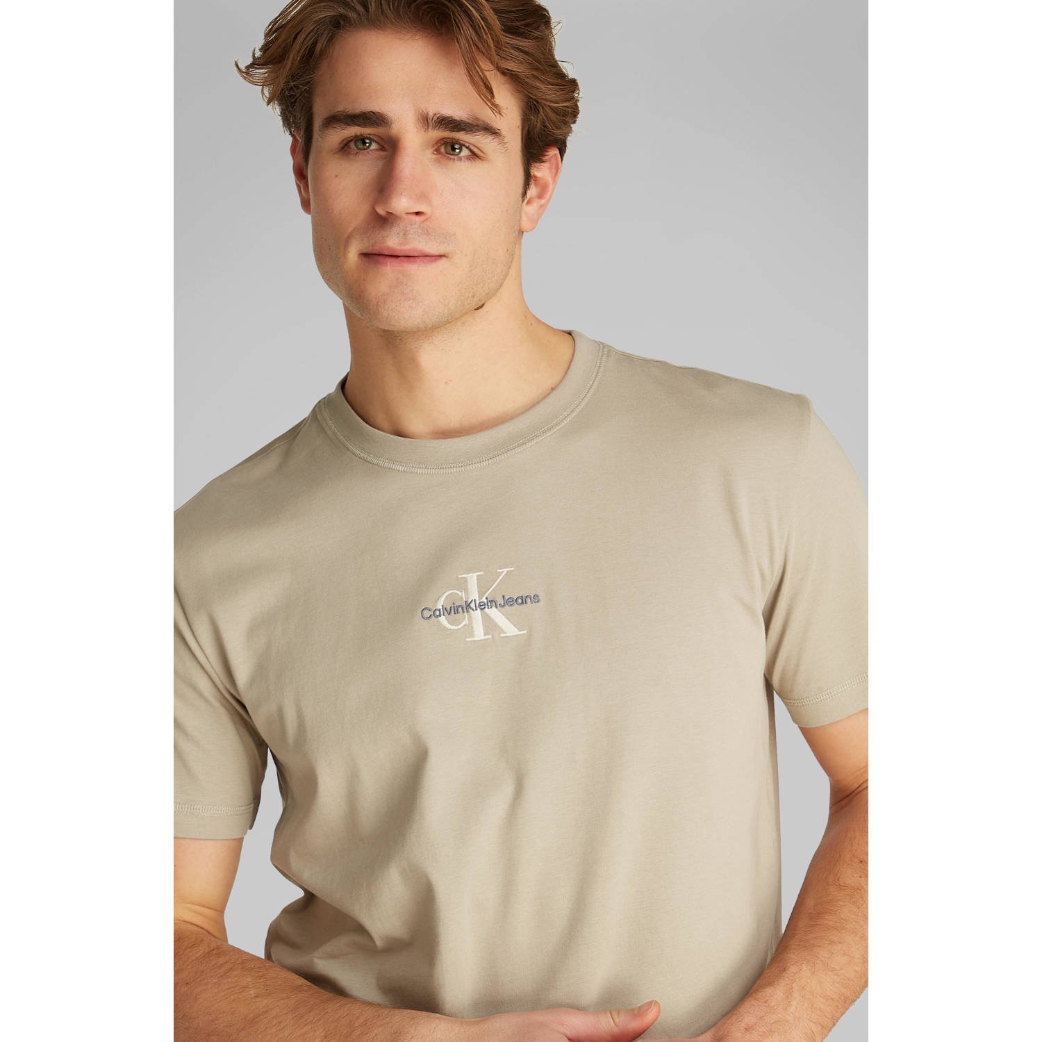CALVIN KLEIN JEANS T-shirt beige