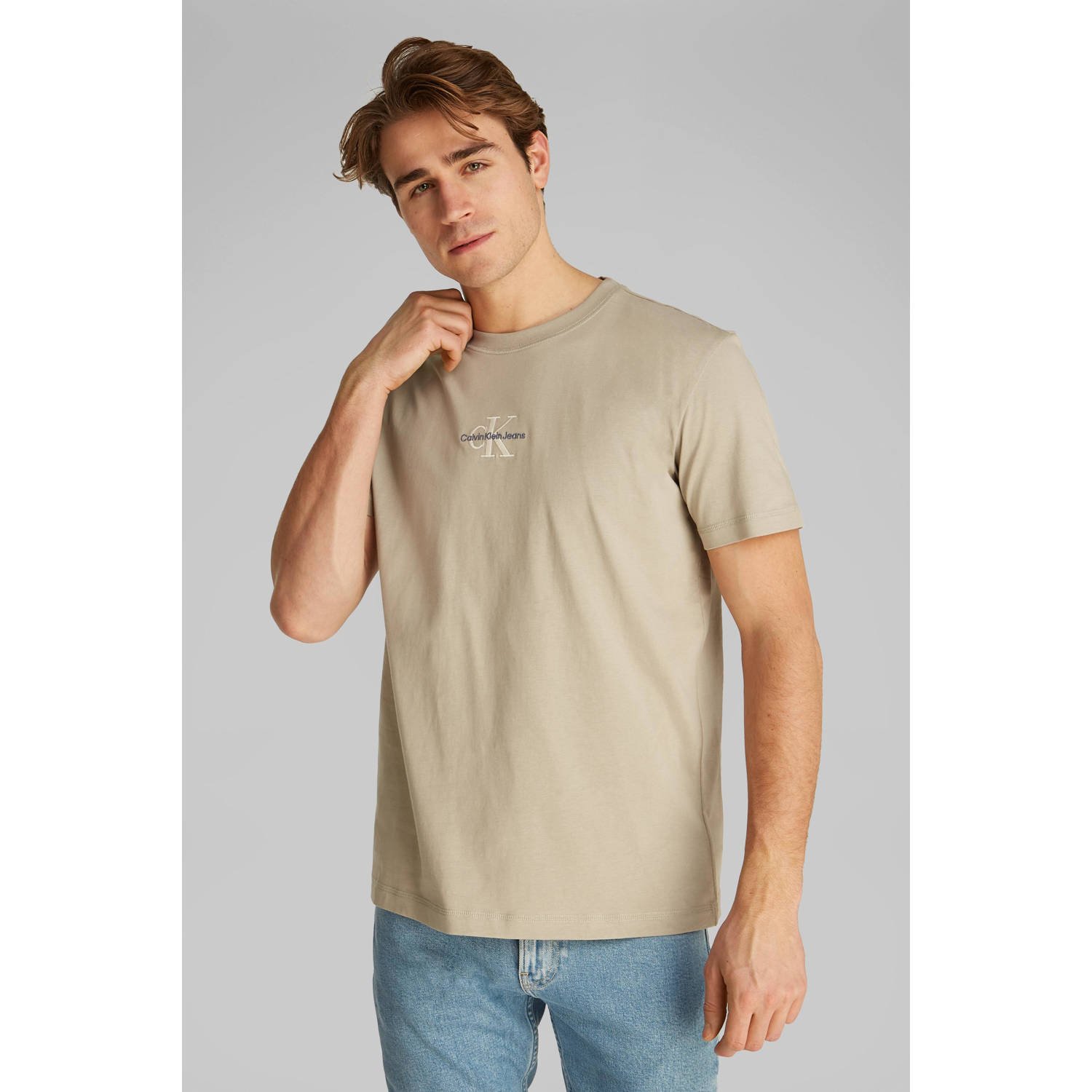 Calvin Klein Jeans Polo Shirt Lange Mouw MONOLOGO TEE J30J325649