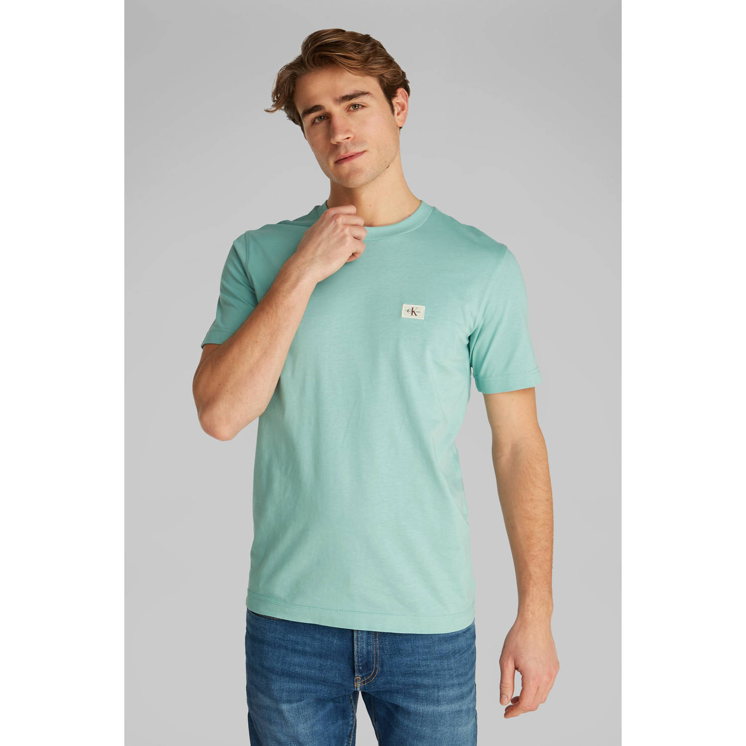 CALVIN KLEIN JEANS T-shirt mintgroen