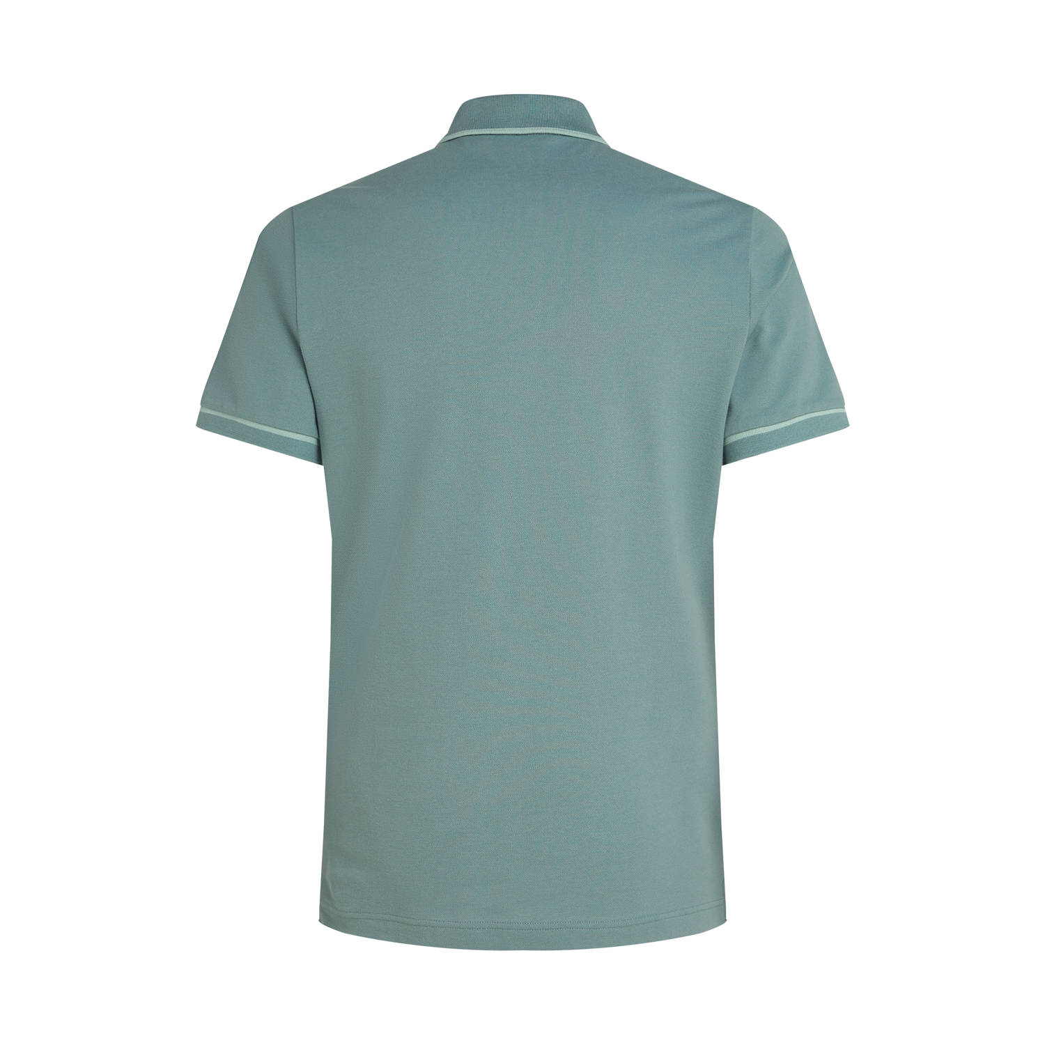 CALVIN KLEIN JEANS slim polo grijsblauw