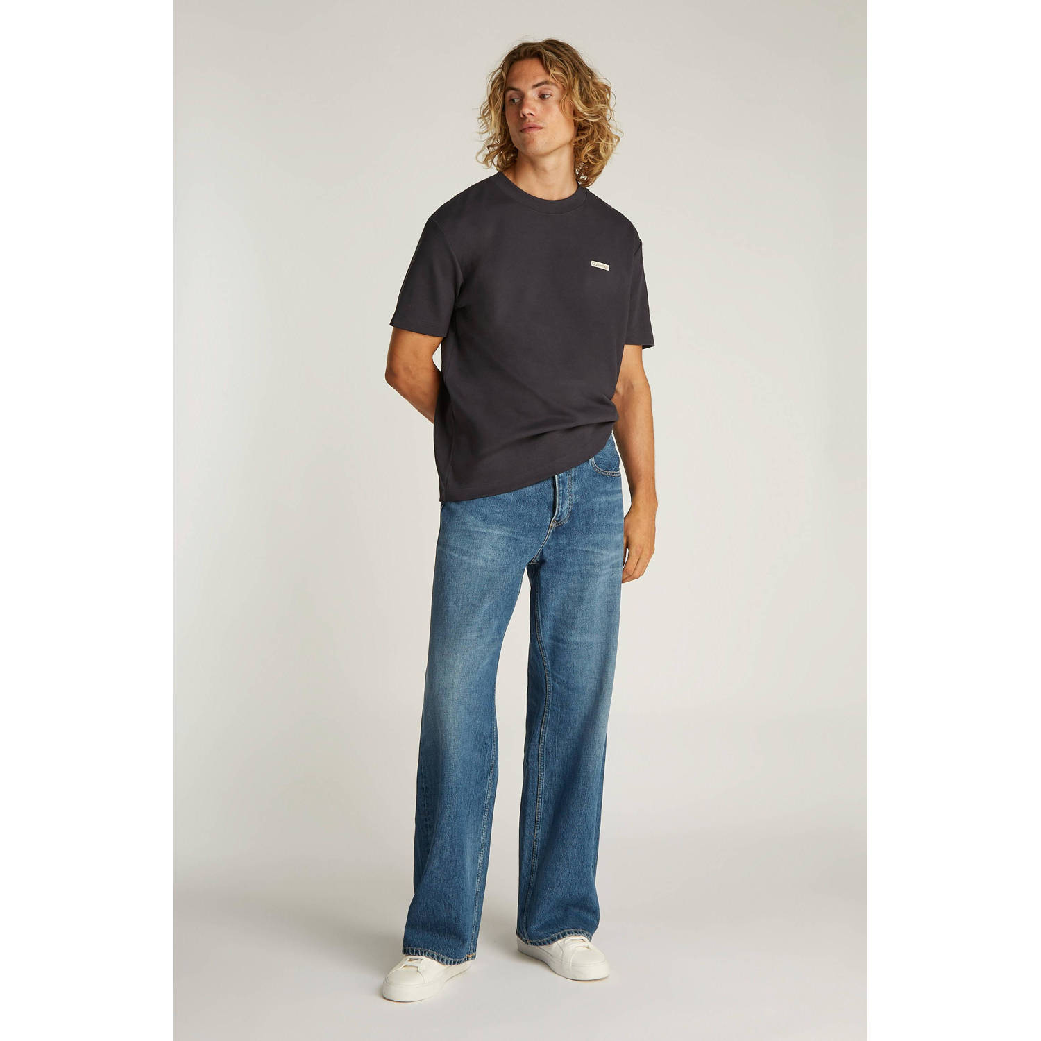 CALVIN KLEIN JEANS T-shirt donkerblauw