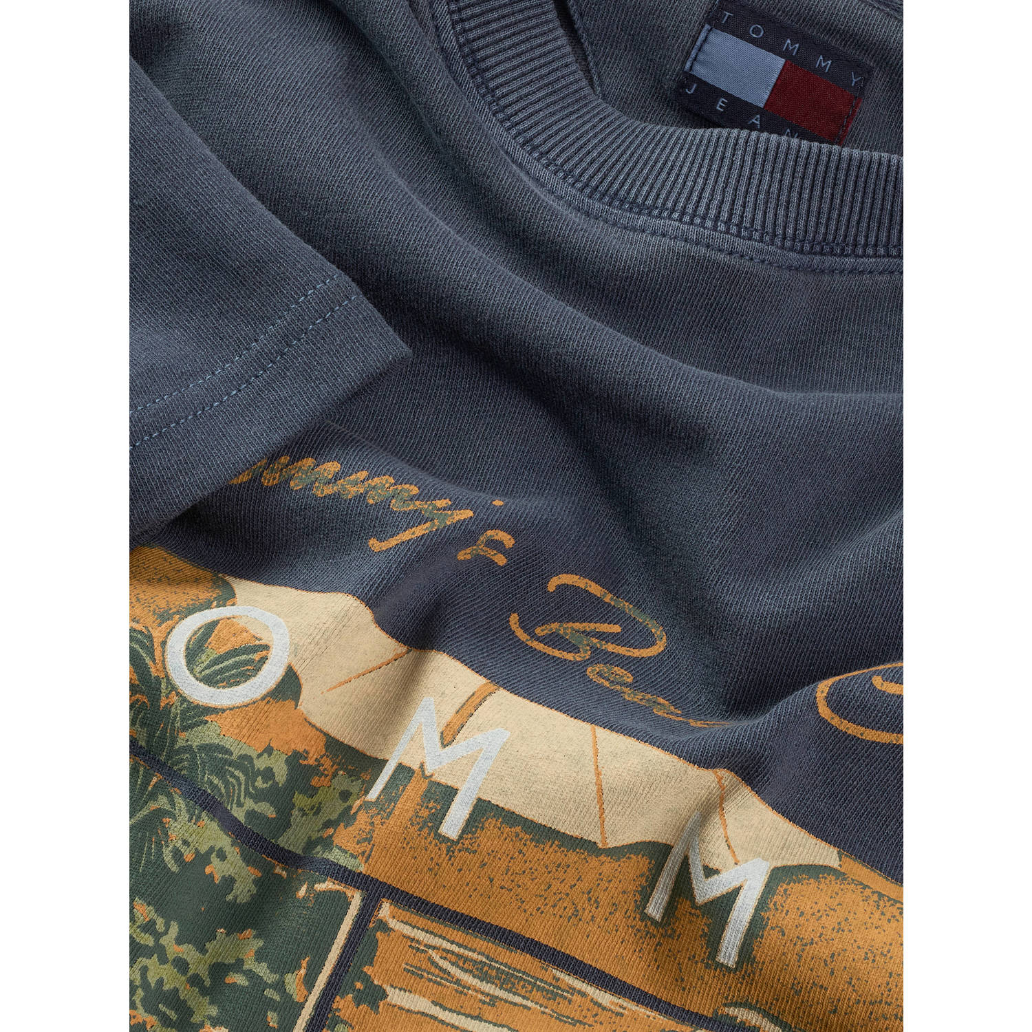 Tommy Jeans T-shirt grijsblauw