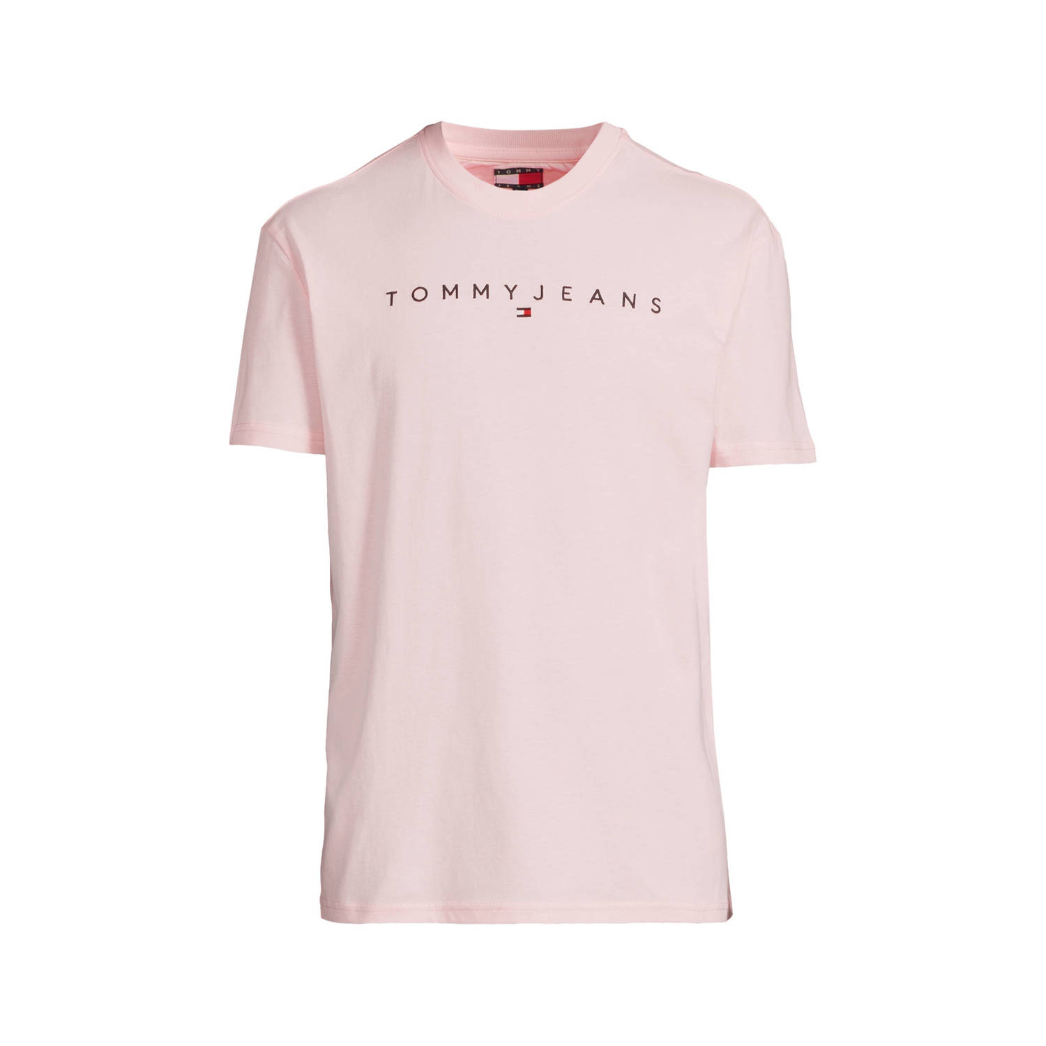 Tommy Jeans Regular fit T-shirt van puur katoen met labelstitching