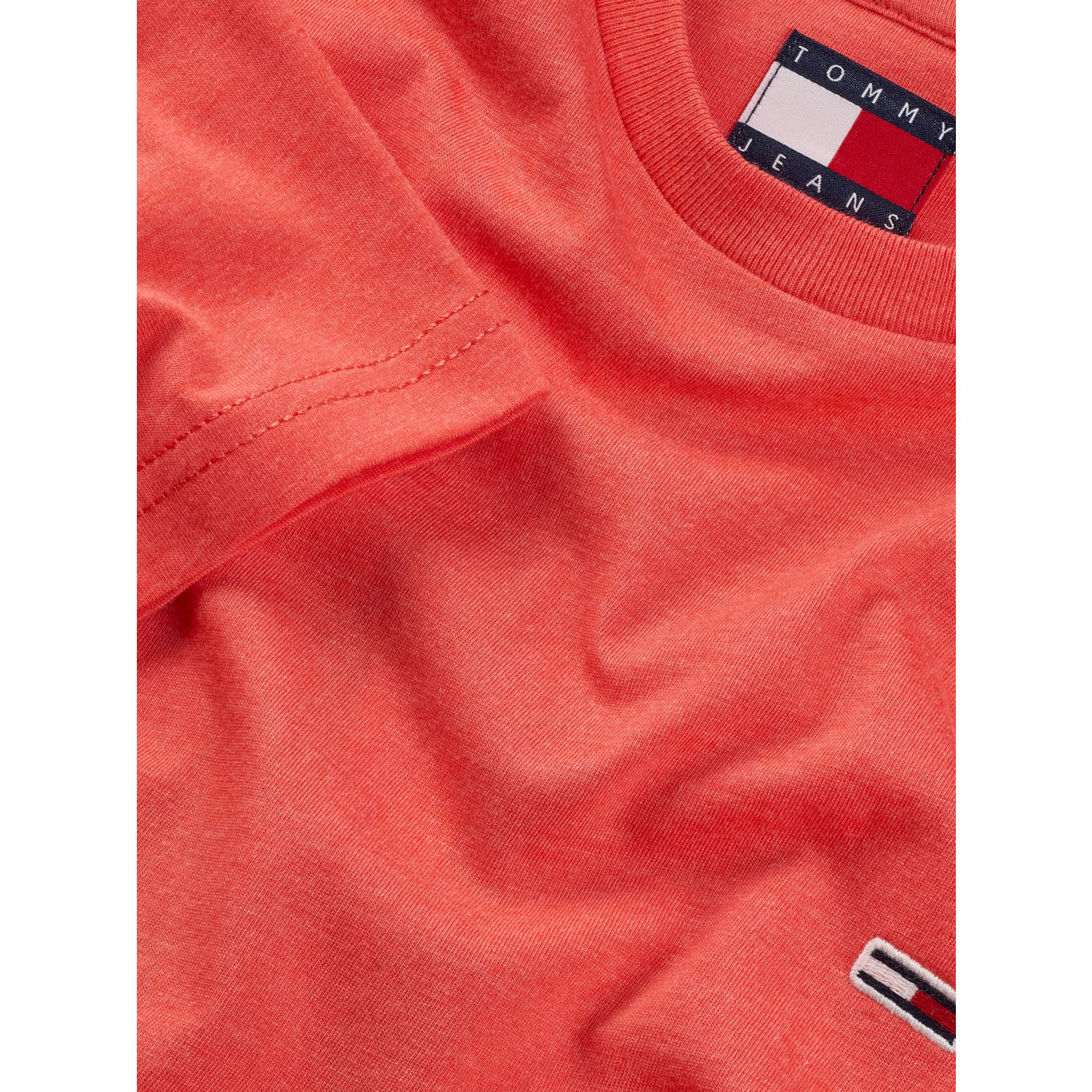 Tommy Jeans T-shirt koraalrood