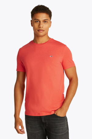 T-shirt koraalrood