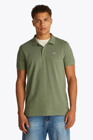 slim polo groen