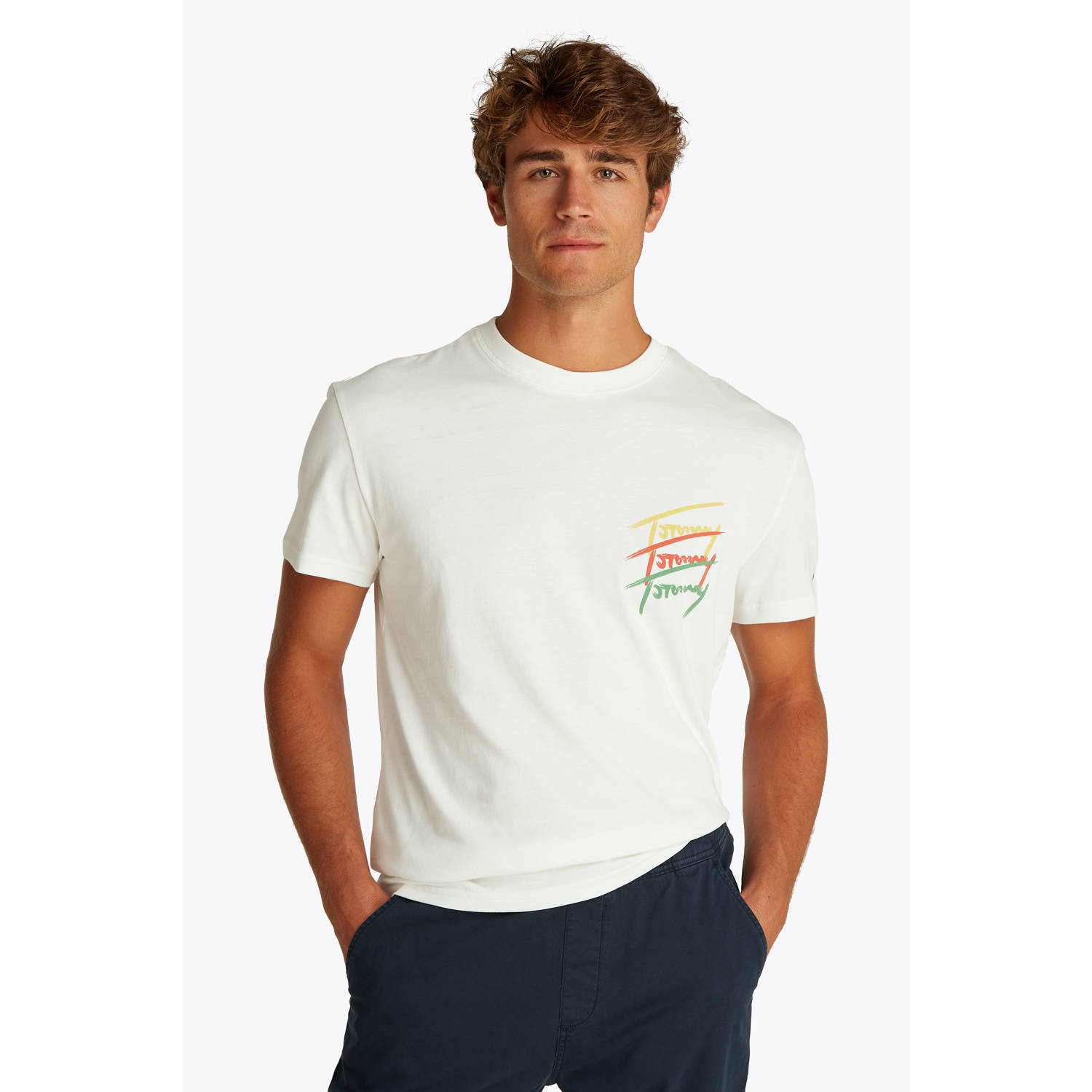 Tommy Jeans T-shirt ecru