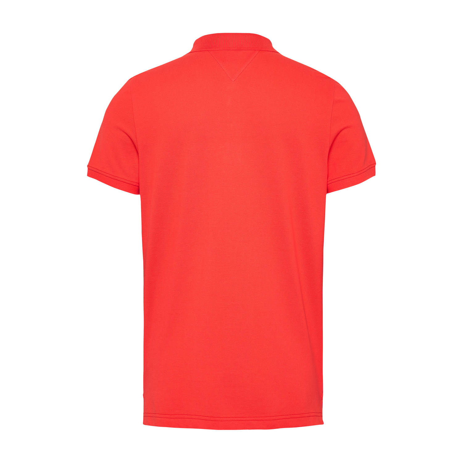 Tommy Jeans slim polo koraalrood