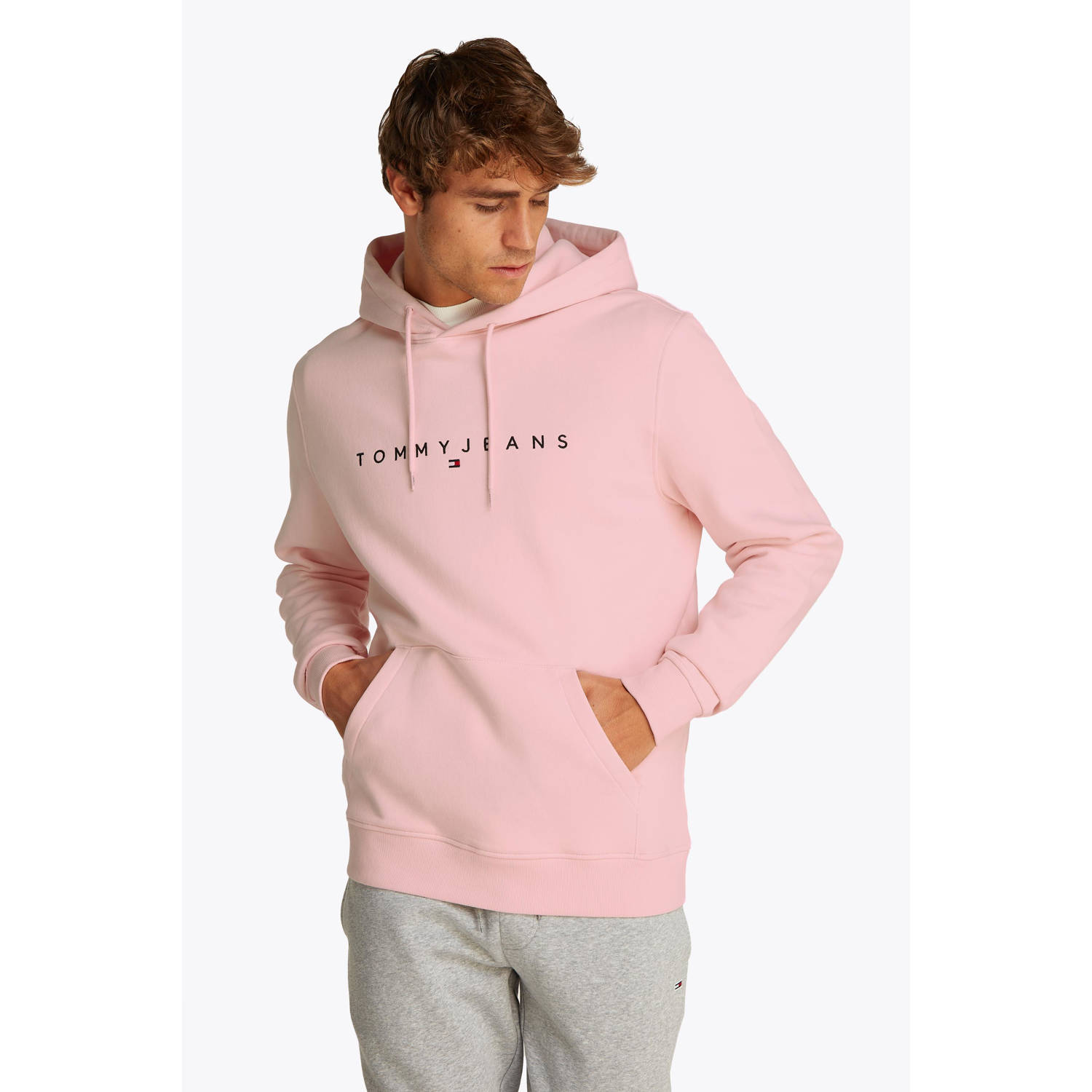 Tommy Jeans hoodie roze