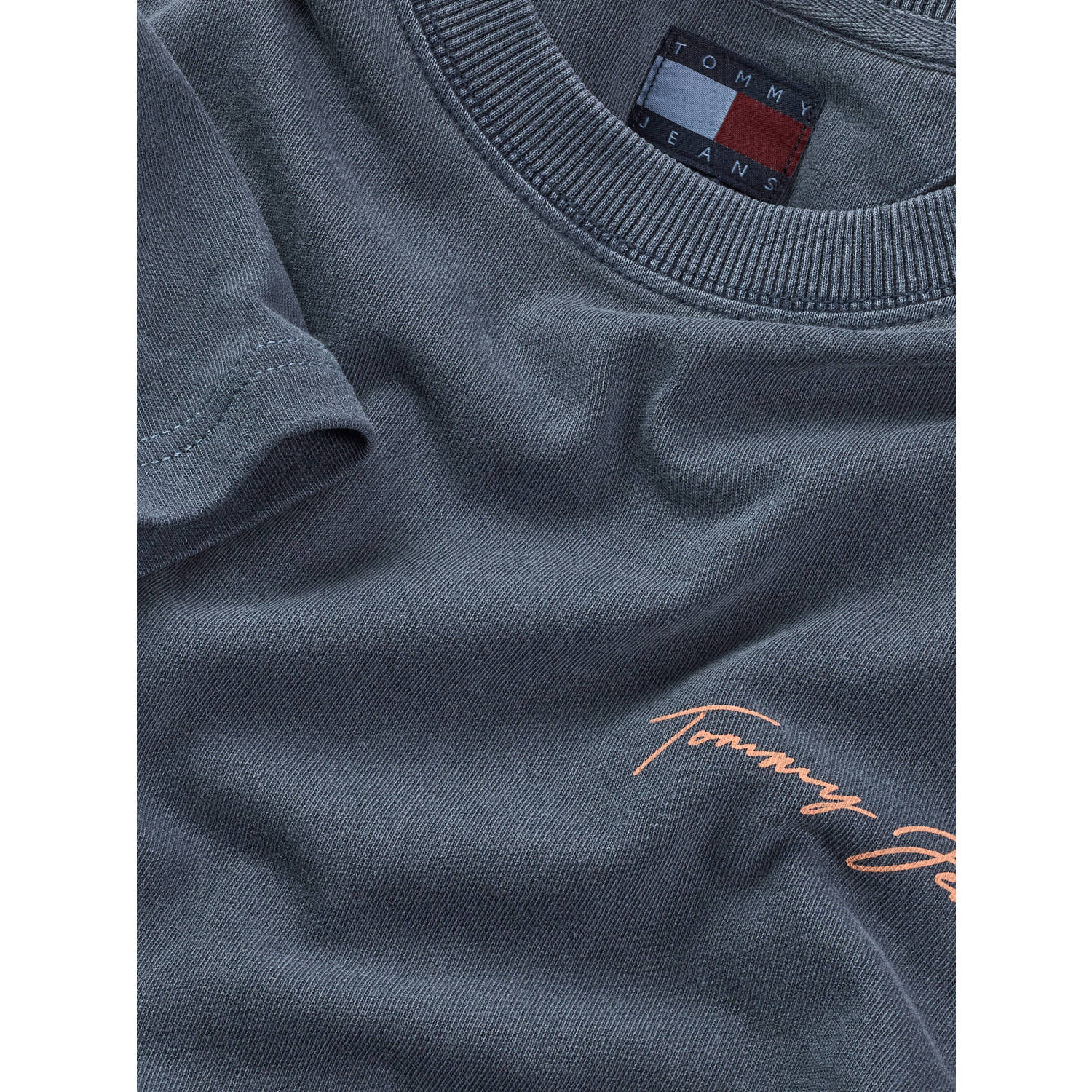 Tommy Jeans T-shirt grijsblauw